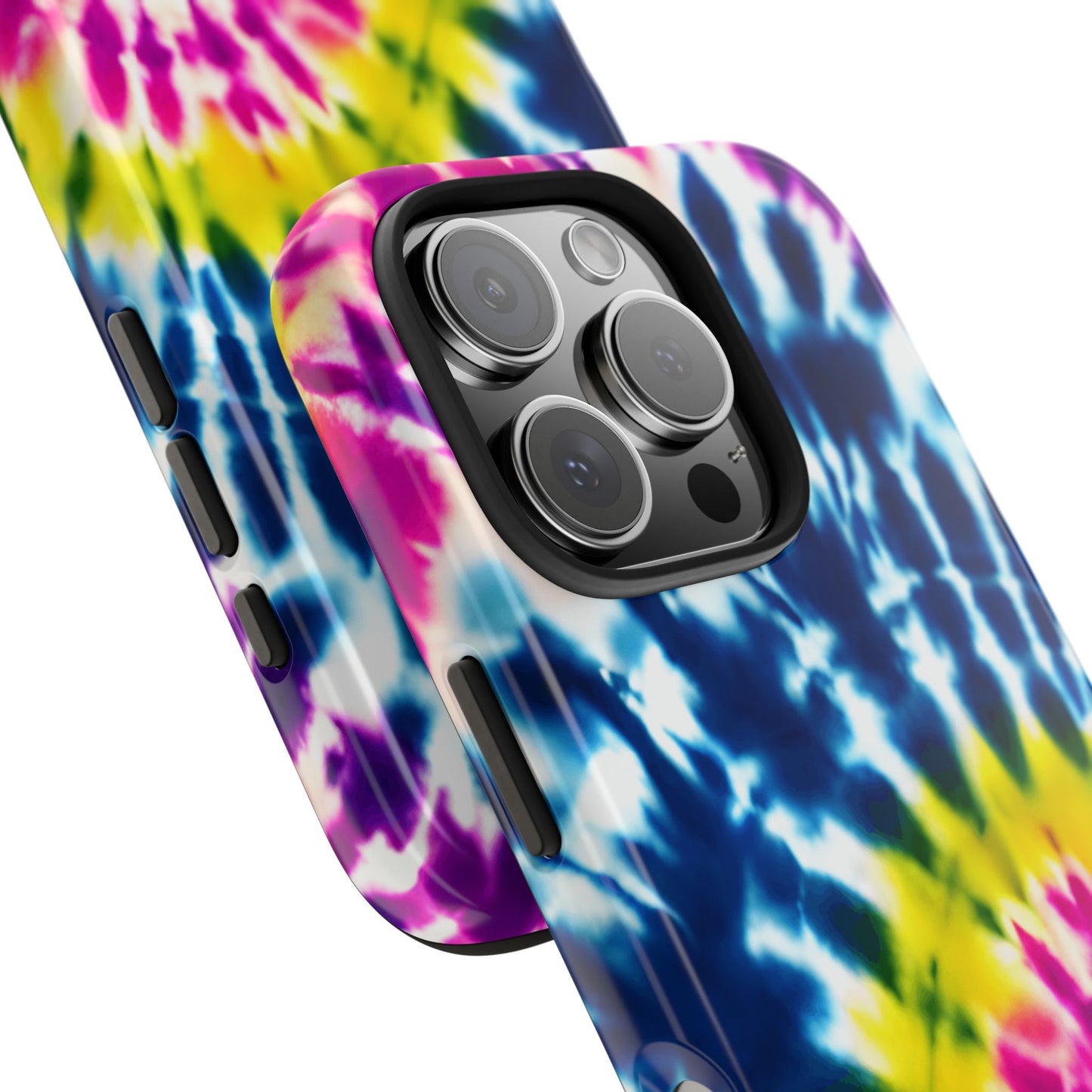 Colorful Swirl iPhone 16 Case – Boho & Retro Psychedelic Pattern
