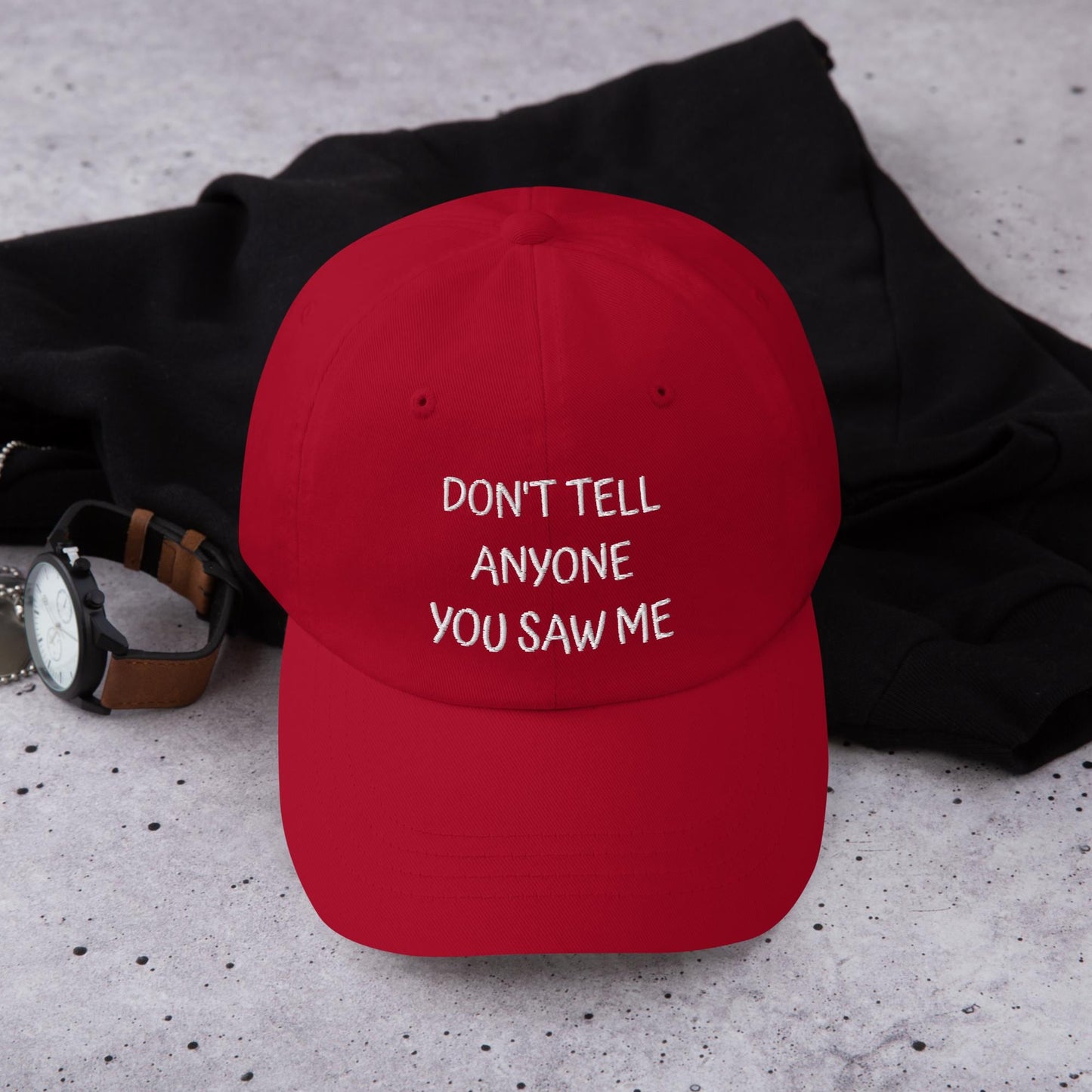 Embroidered Dad Hat - Funny Adjustable Baseball Cap