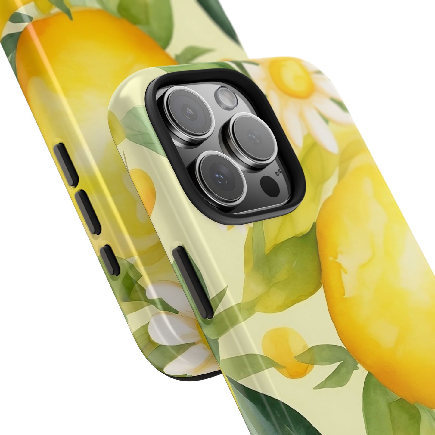 Lemon Blossom iPhone 16 Case – Fresh Citrus & Floral Summer Design