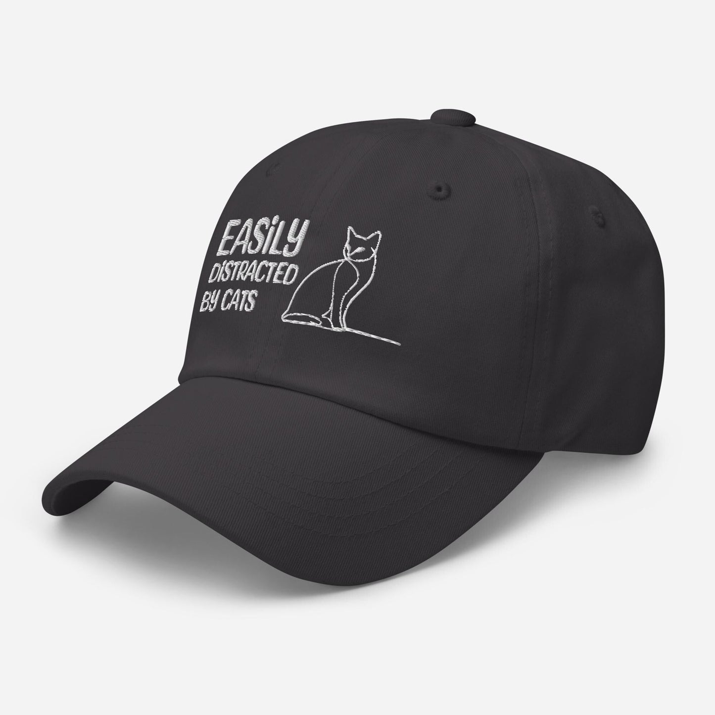 Embroidered Cat Lover Hat - Funny Adjustable Dad Hat for Cat Parents