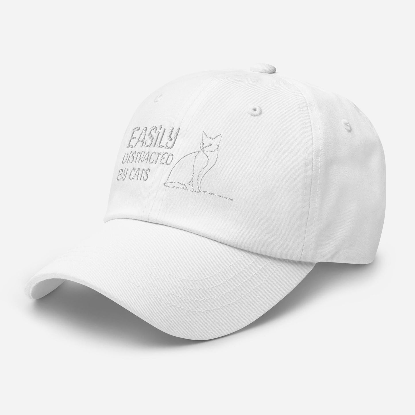 Embroidered Cat Lover Hat - Funny Adjustable Dad Hat for Cat Parents