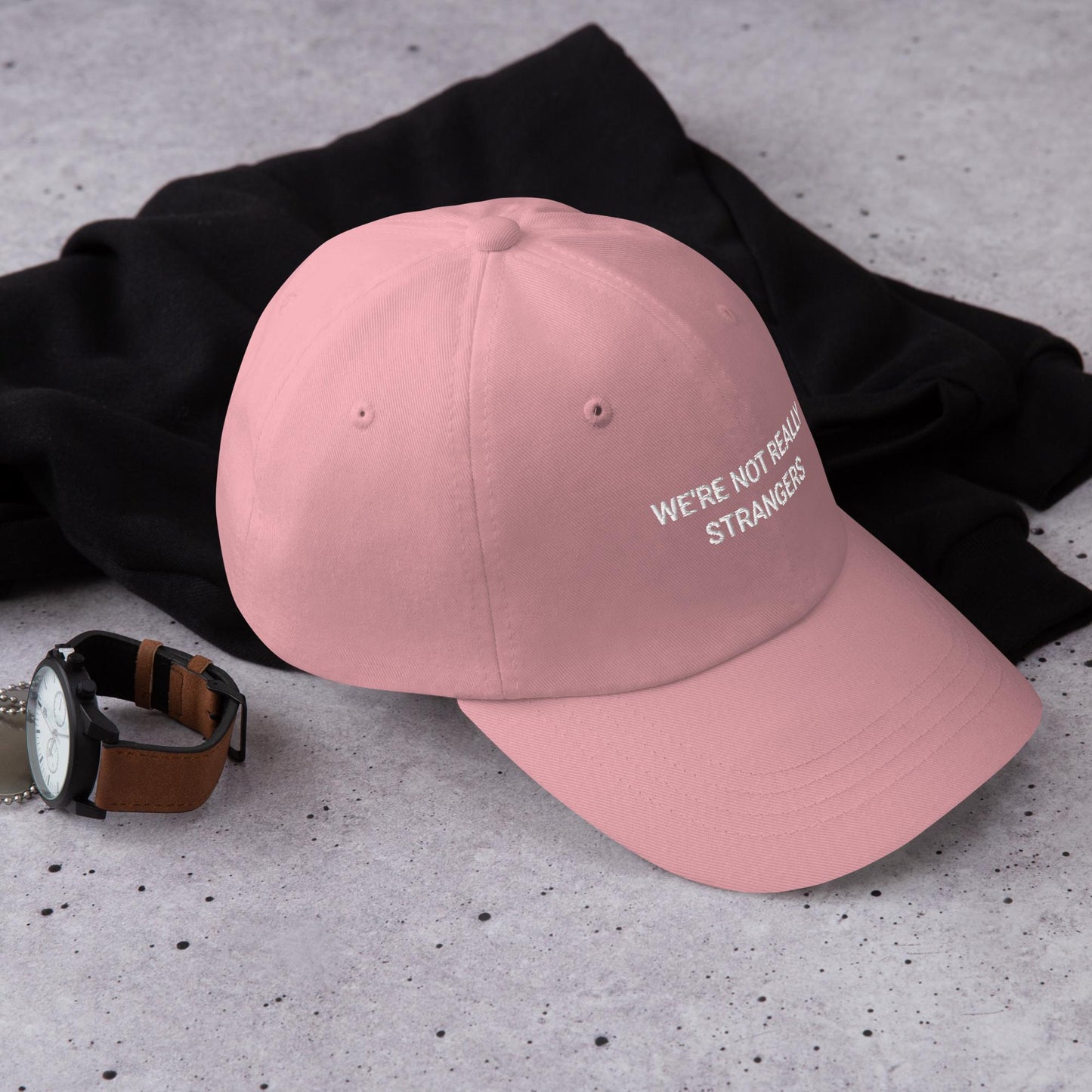 Embroidered Funny Cap - Adjustable Minimalist Statement Hat