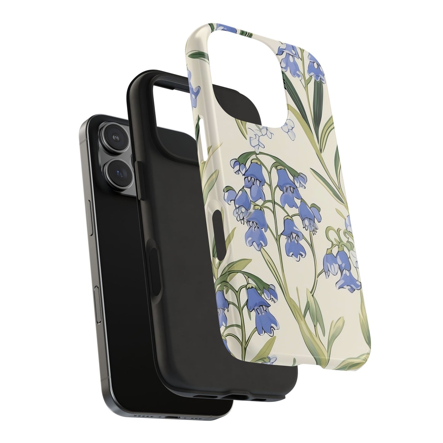Bluebell Floral iPhone 16 Case – Delicate Wildflower Botanical Design for iPhone 16, 16 Pro, 16 Pro Max & 16 Plus