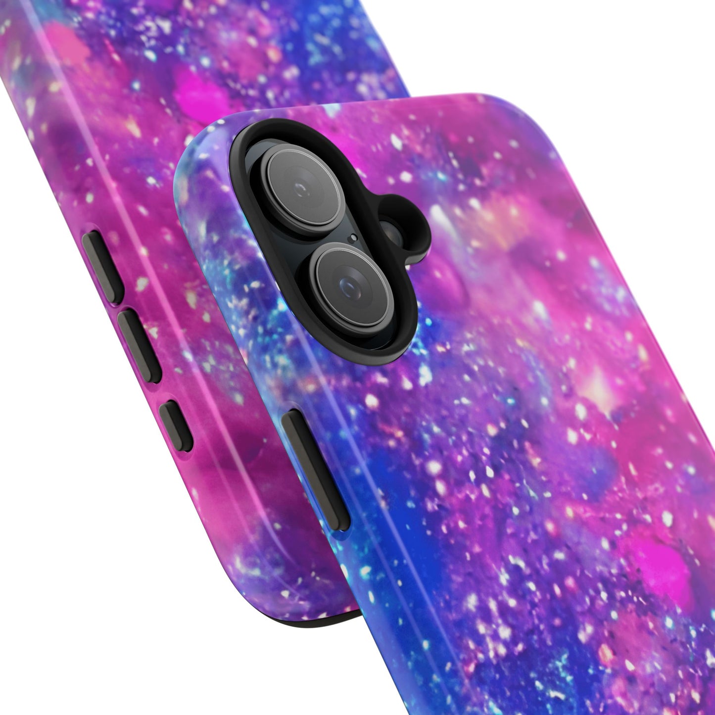 Galaxy Glitter iPhone 16 Case – Sparkly Cosmic Design for iPhone 16, 16 Pro, 16 Pro Max & 16 Plus