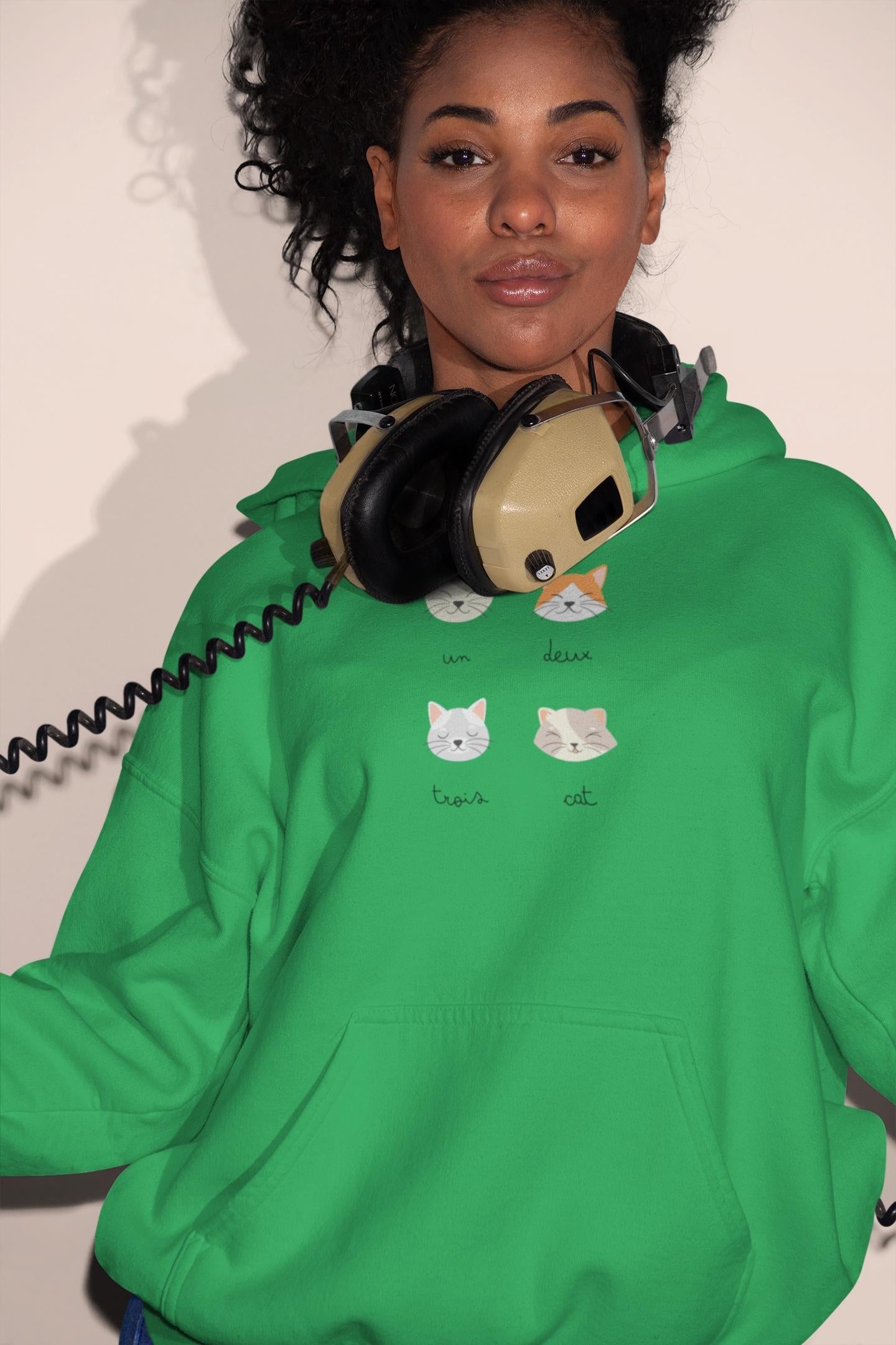 Cute Cat Hoodie - Unisex Cozy Cat Lover Gift