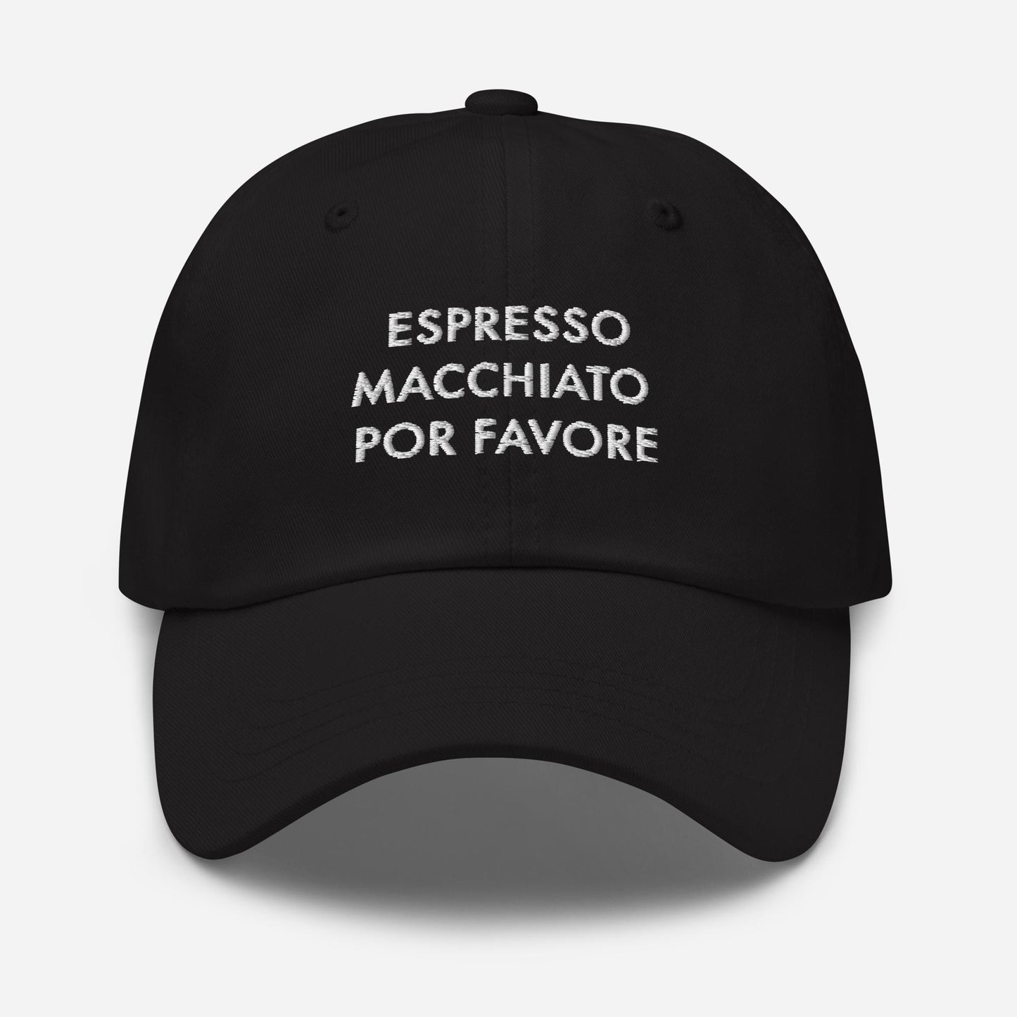 Espresso Macchiato Hat - Embroidered Funny Coffee Lover Dad Cap