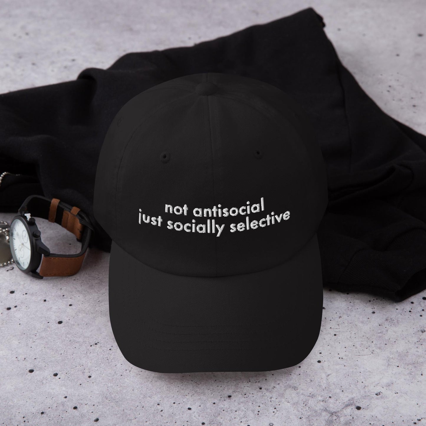 Funny Embroidered Dad Hat - Sarcastic Adjustable Cap for Gag Gifts
