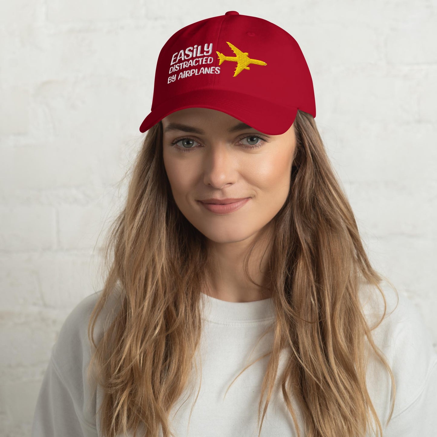 Embroidered Aviation Hat - Adjustable Pilot Gift for Plane Lovers