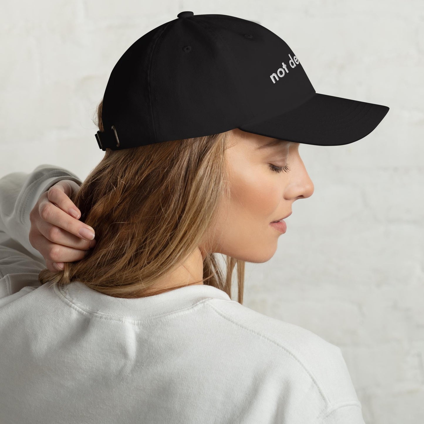 Funny Embroidered Dad Hat - Not Dead Yet Sarcastic Cap