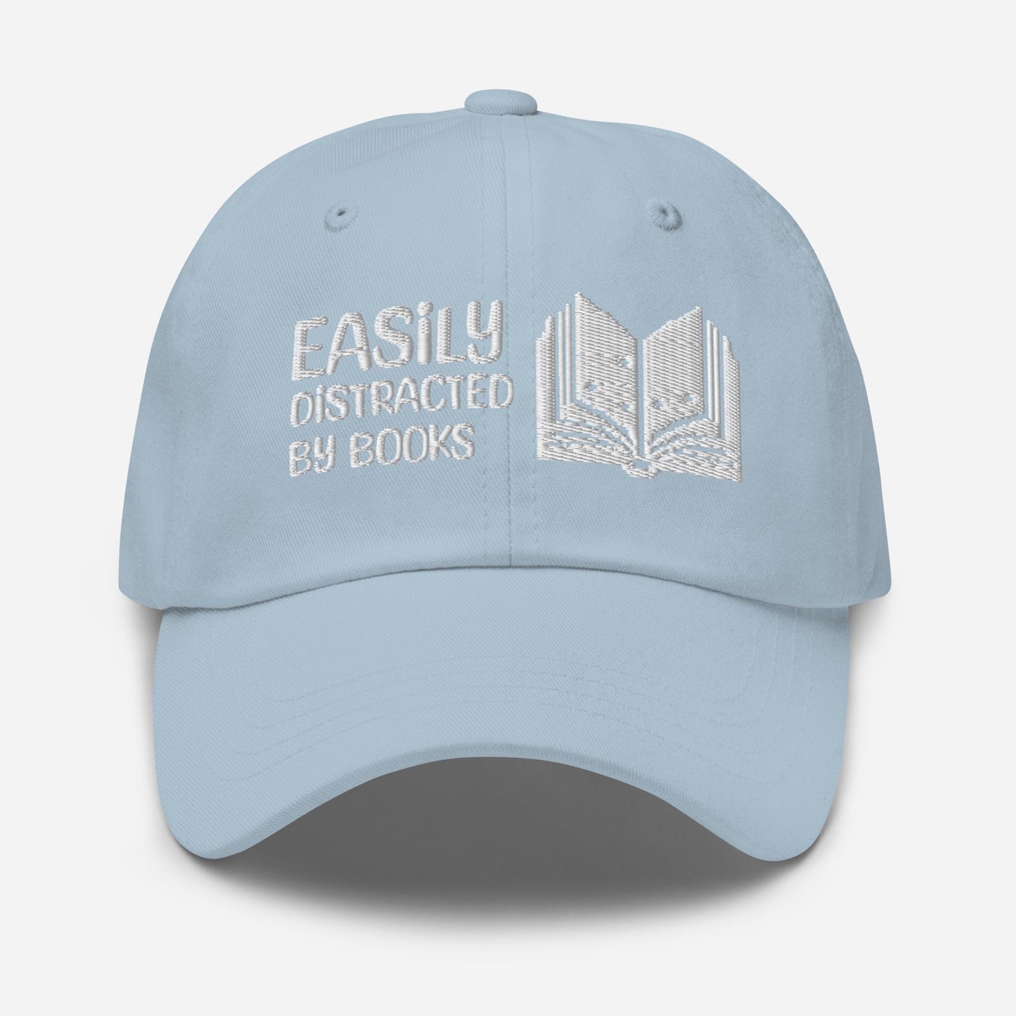 Embroidered Book Lover Hat - Adjustable Funny Reading Cap