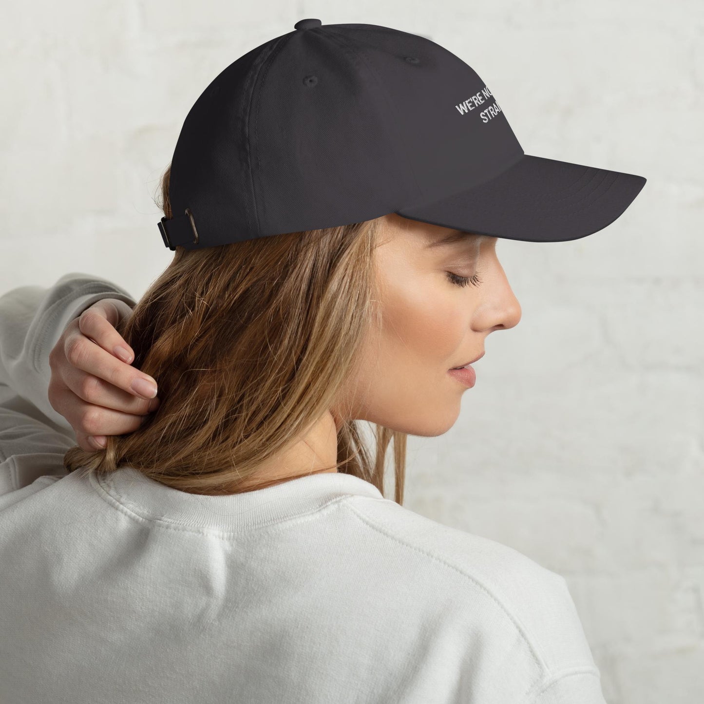 Embroidered Funny Cap - Adjustable Minimalist Statement Hat