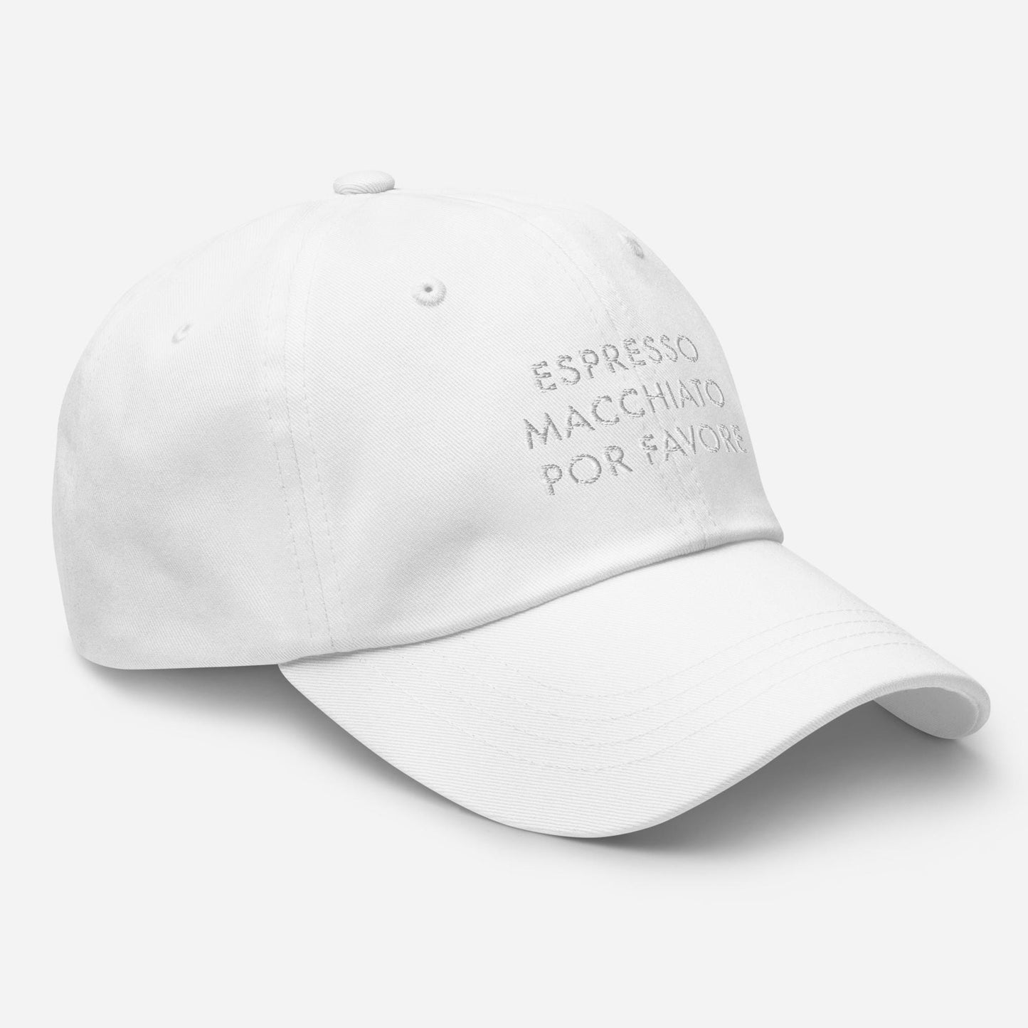 Espresso Macchiato Hat - Embroidered Funny Coffee Lover Dad Cap