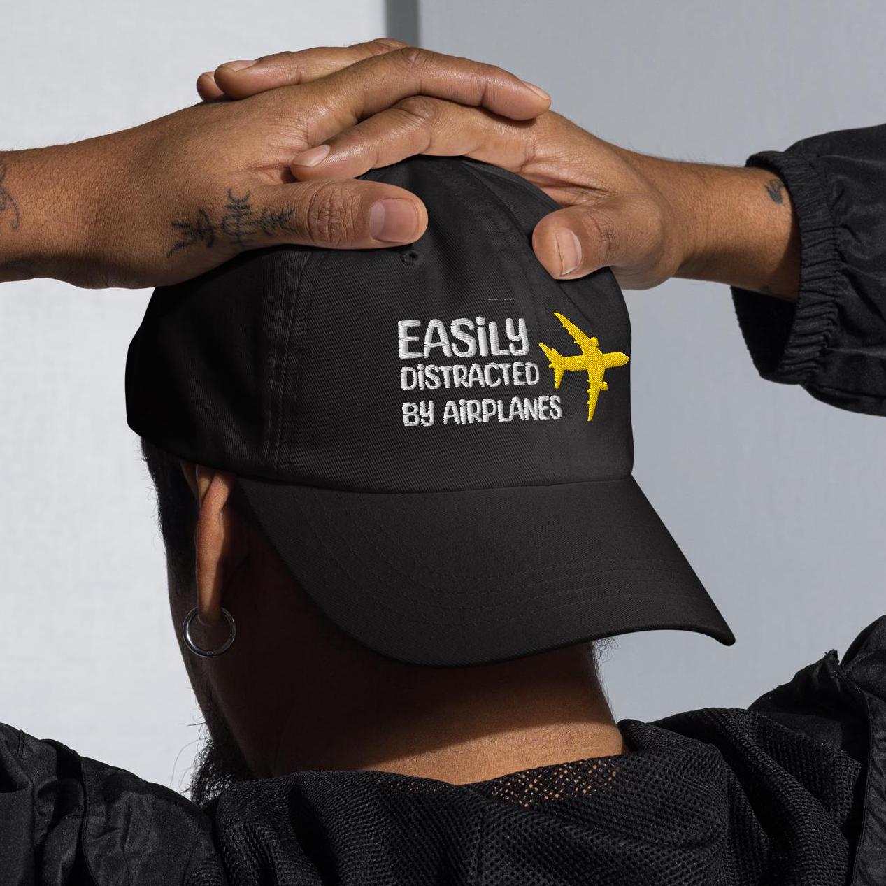 Embroidered Aviation Hat - Adjustable Pilot Gift for Plane Lovers