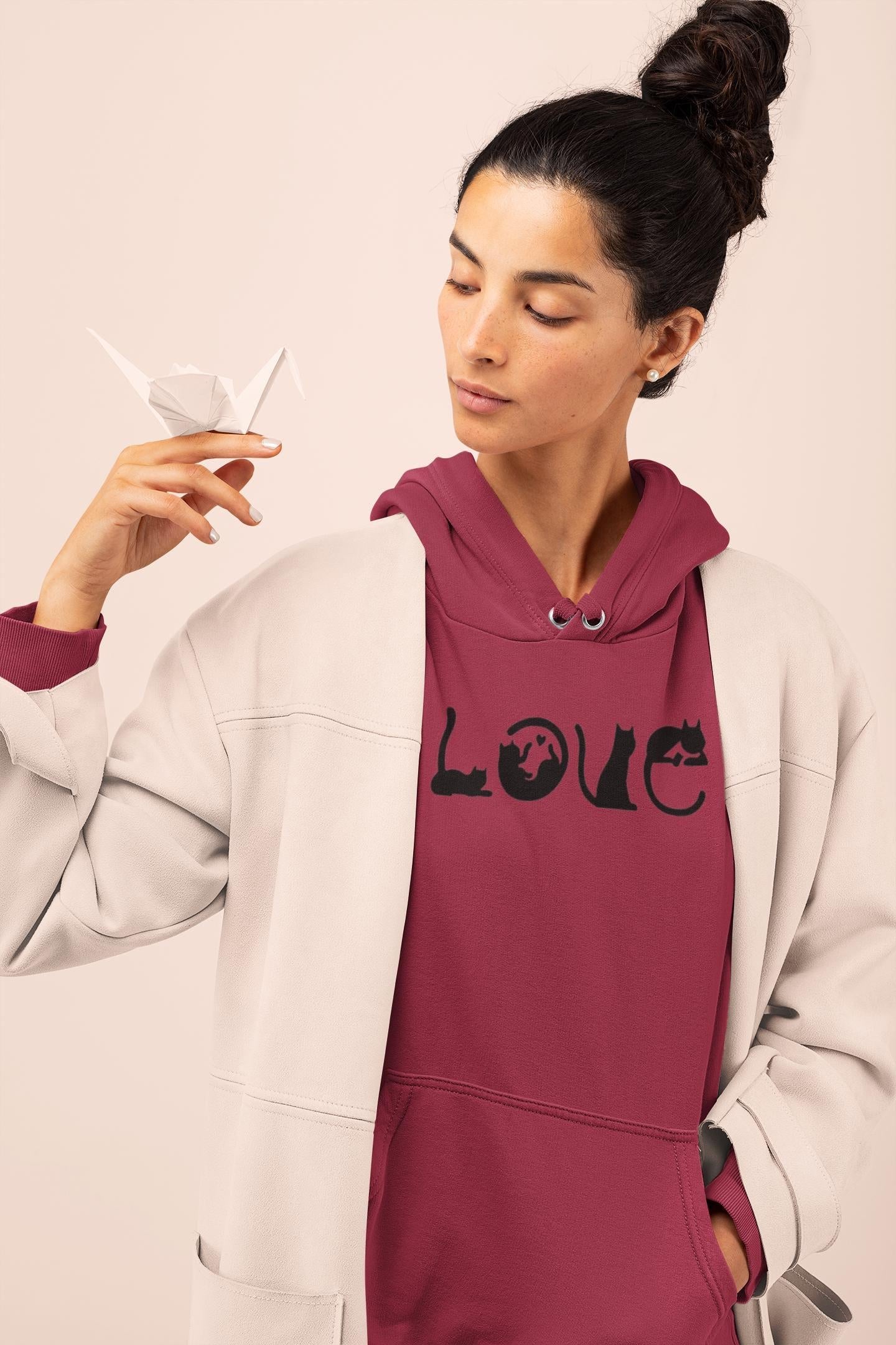 Cat Hoodie - Adorable Unisex Cat Mom Sweatshirt