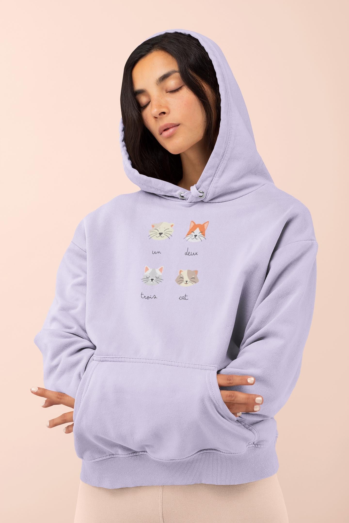 Cute Cat Hoodie - Unisex Cozy Cat Lover Gift