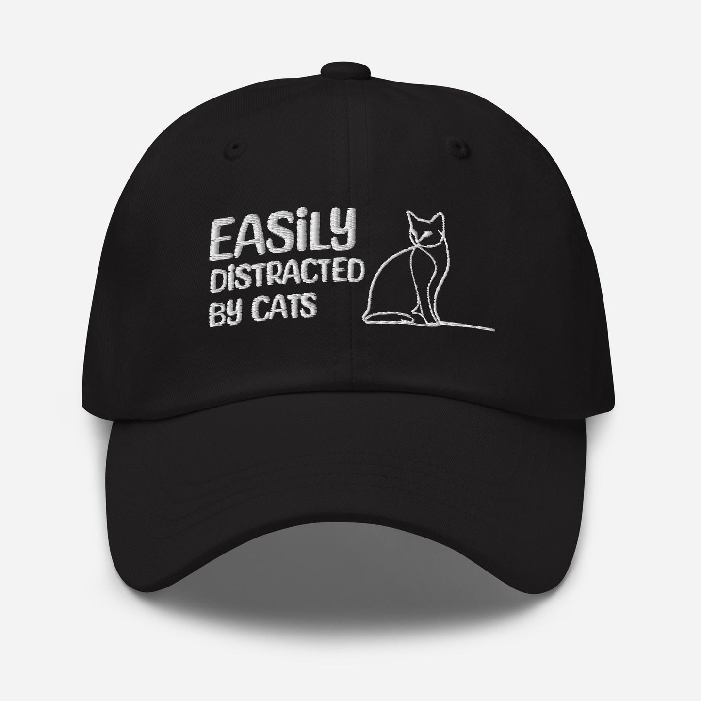 Embroidered Cat Lover Hat - Funny Adjustable Dad Hat for Cat Parents