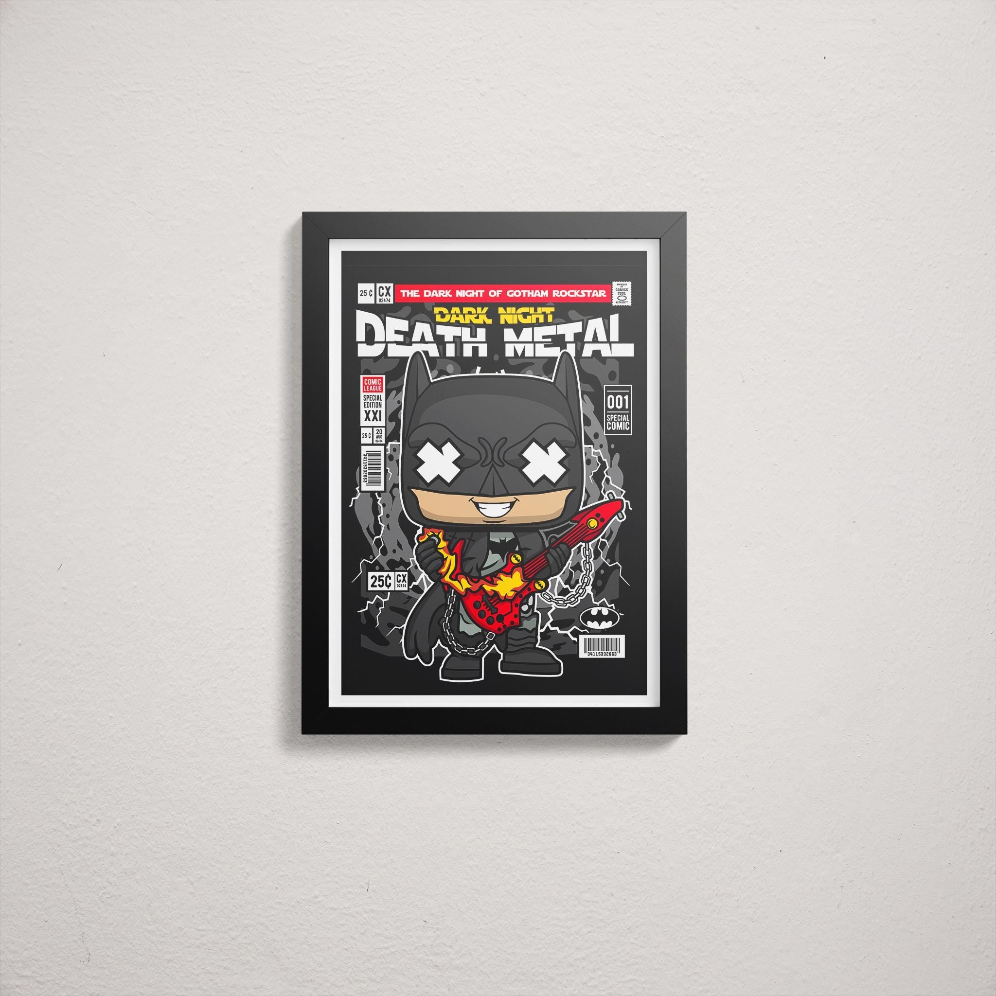 Framed Poster - Batman Parody Comic Art