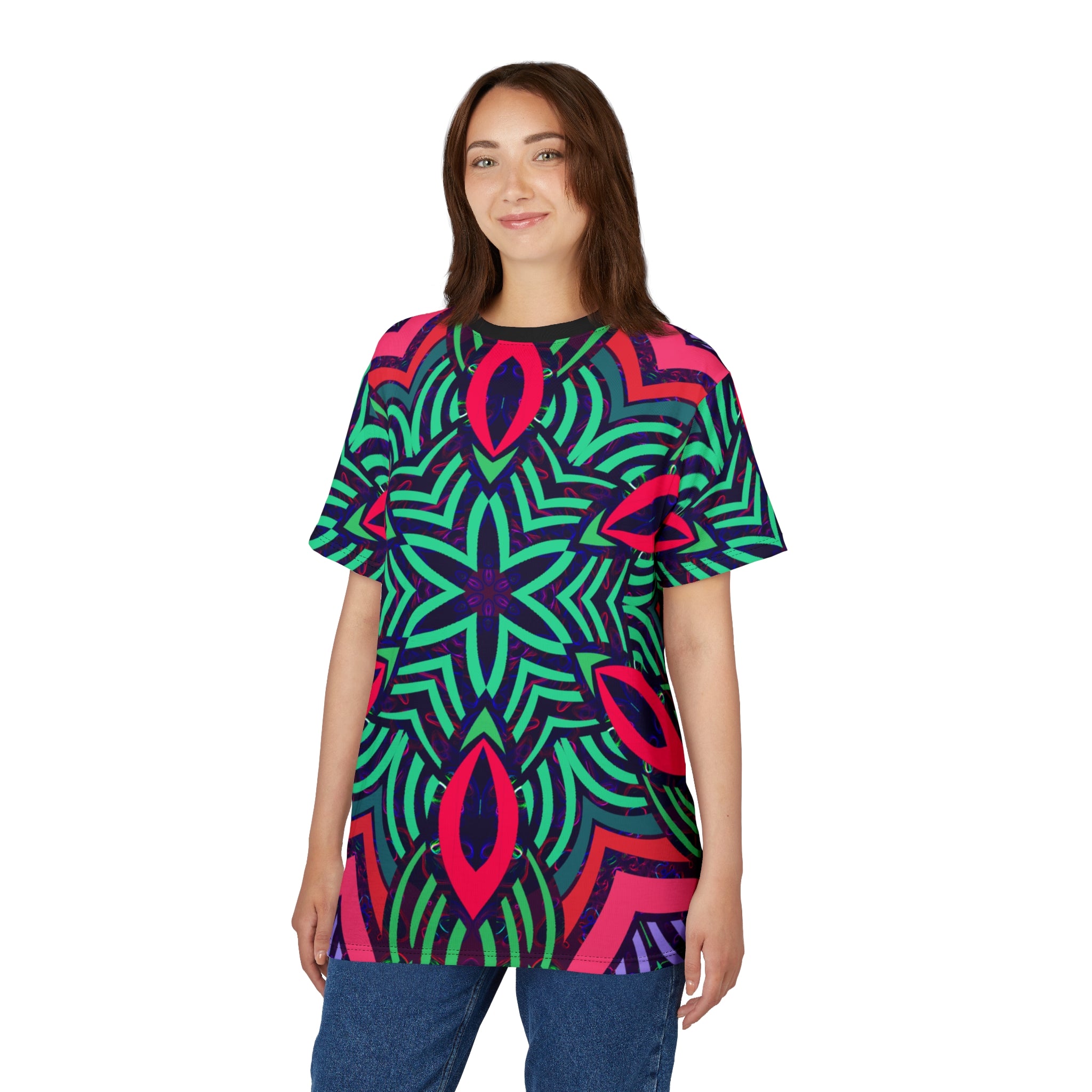 Psychedelic Artwork Tee - Unisex Cut & Sew T-Shirt