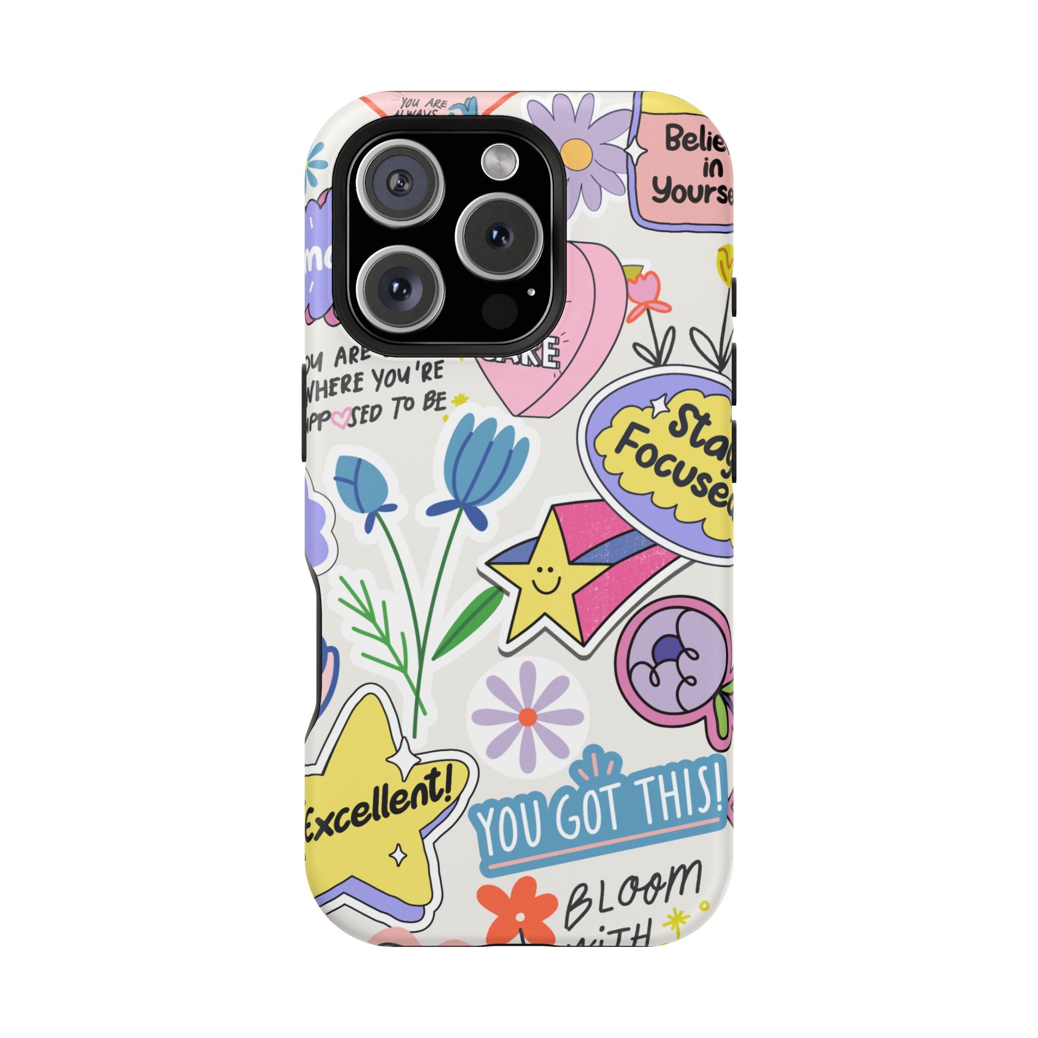 Motivational iPhone Case - Bloom Pastel Magnetic