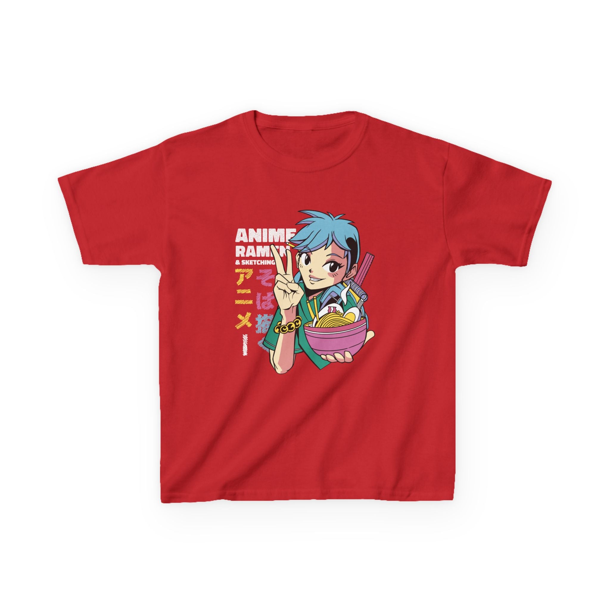 Anime Kids Shirt - Ramen Cartoon Tee
