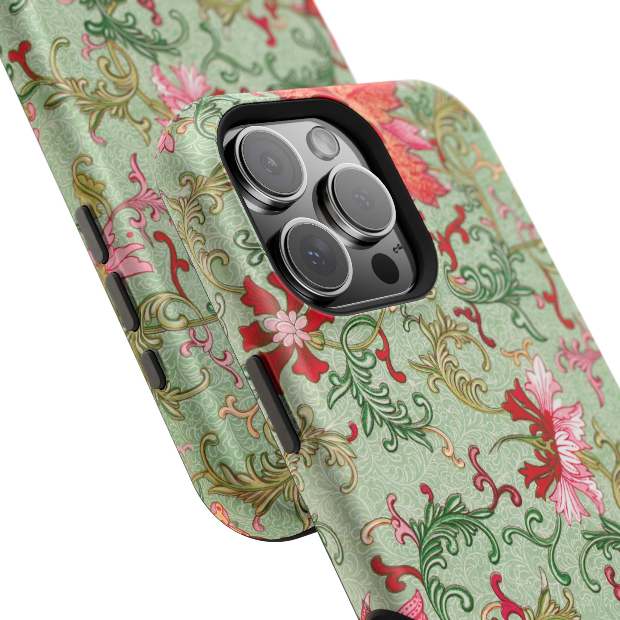 Vintage iPhone Case - Magnetic Floral Cover
