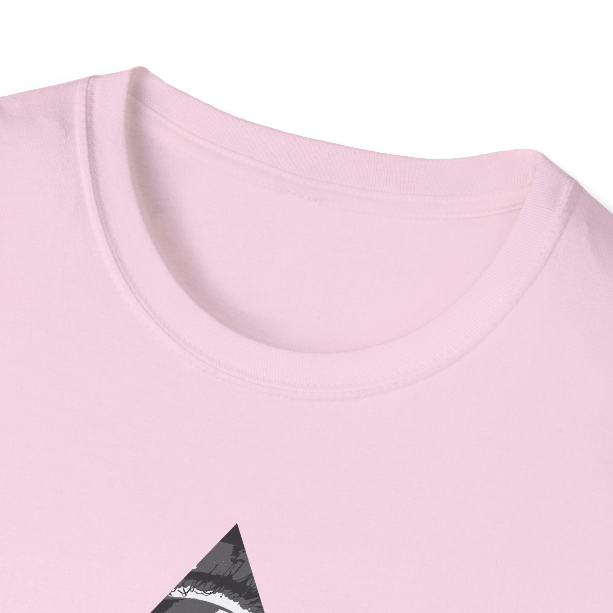 Surreal Womens Graphic Tee - Grayscale Eyes Triangle