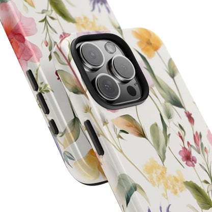 Wildflower iPhone 16 Case – Watercolor Floral Design for iPhone 16, 16 Pro, 16 Pro Max & 16 Plus