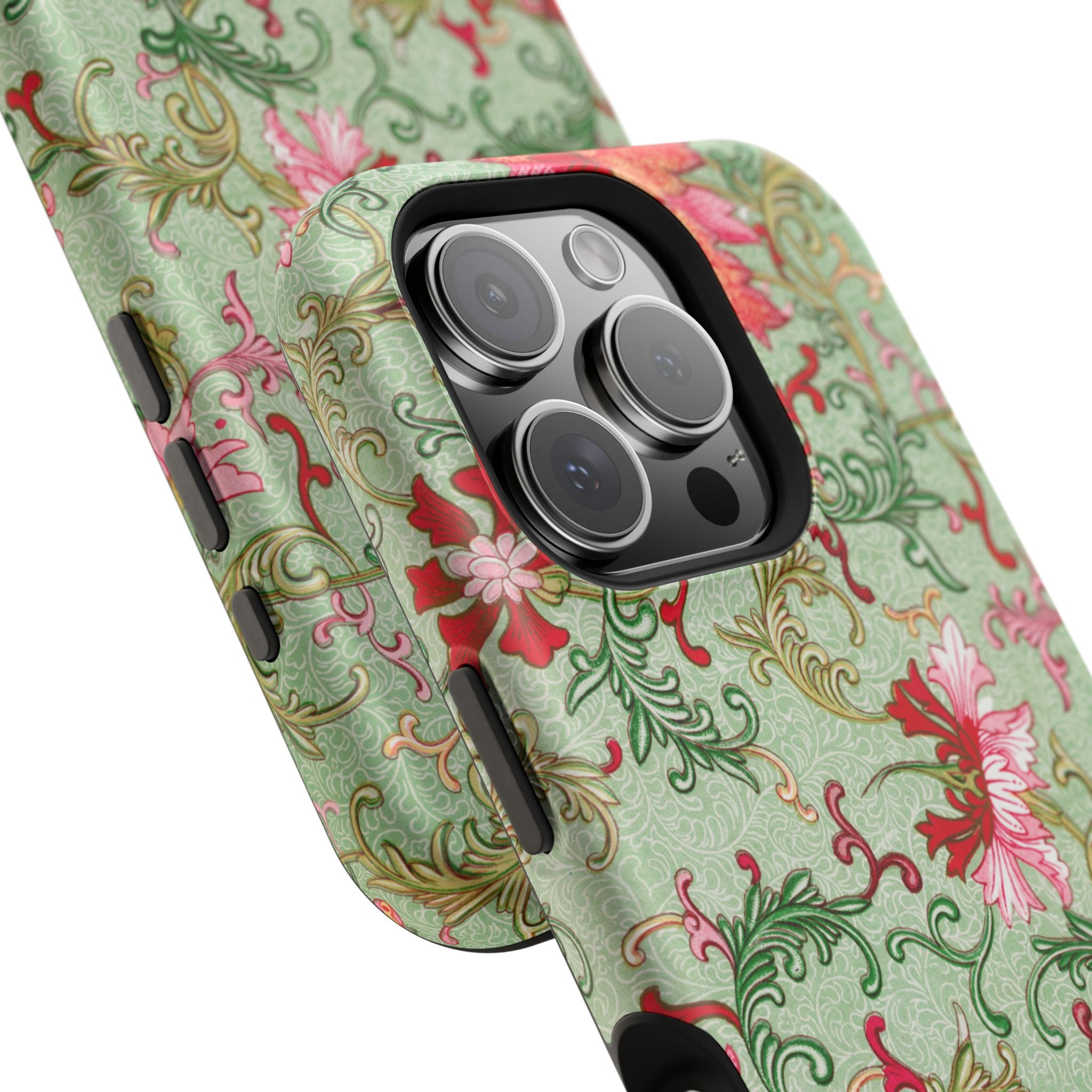 Vintage iPhone Case - Magnetic Floral Cover