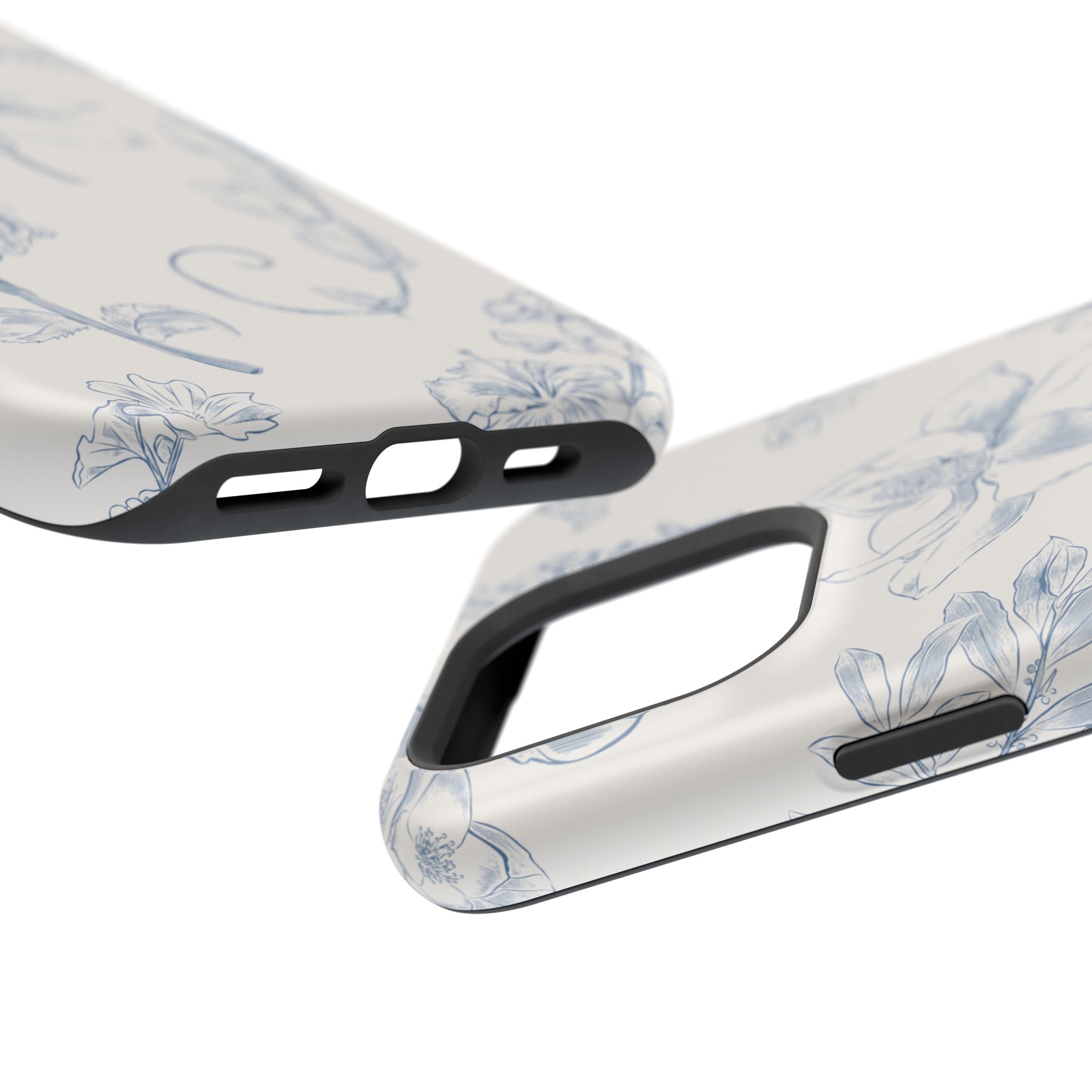 Vintage iPhone Case - Magnetic Floral Cover