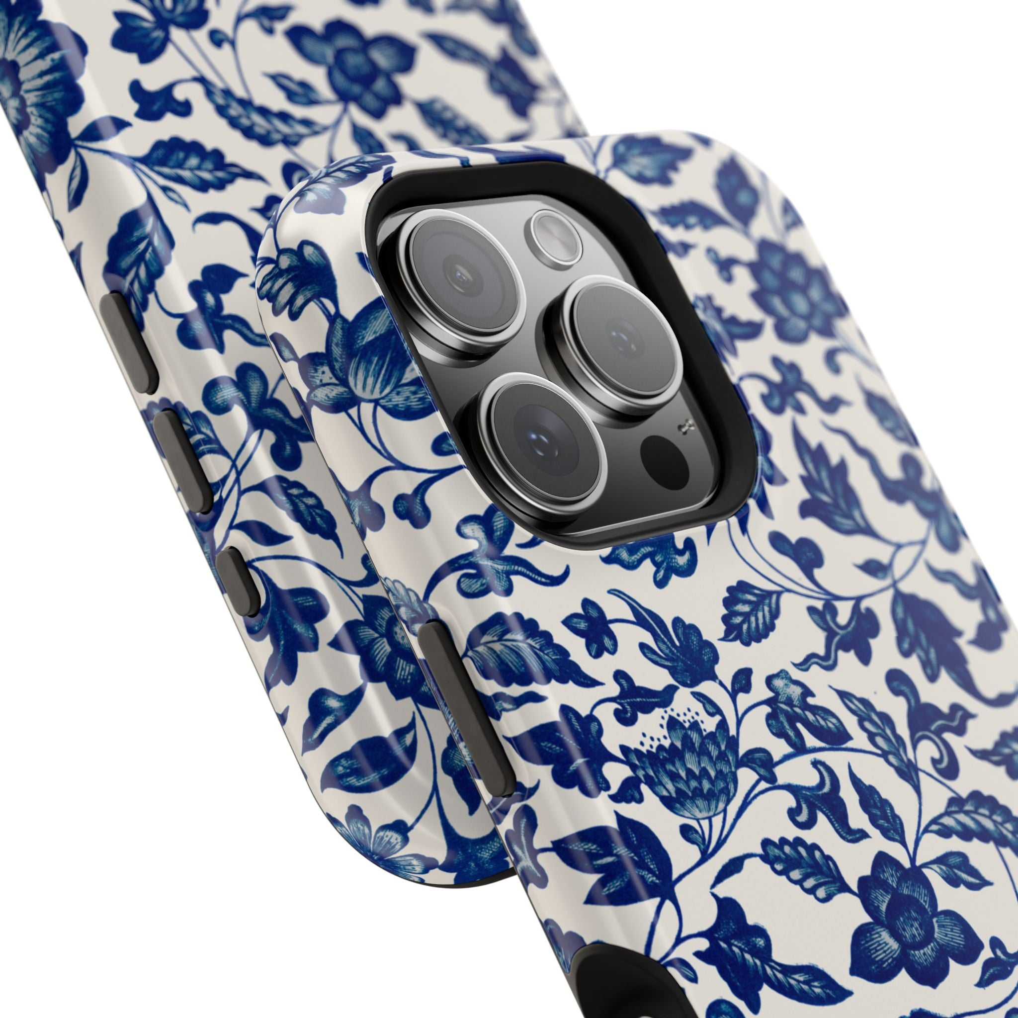 Traditional iPhone Case - Blue Floral iPhone