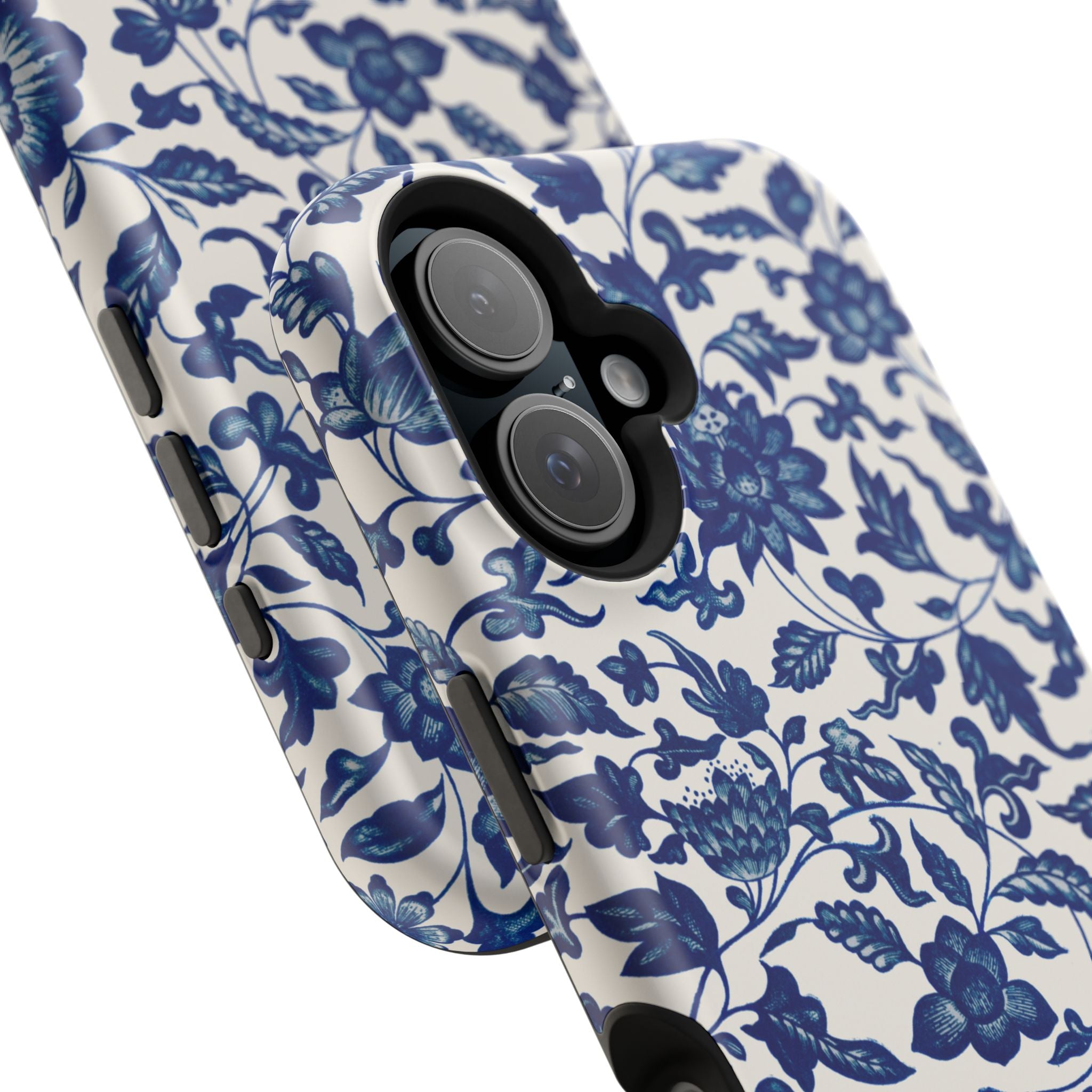 Traditional iPhone Case - Blue Floral iPhone