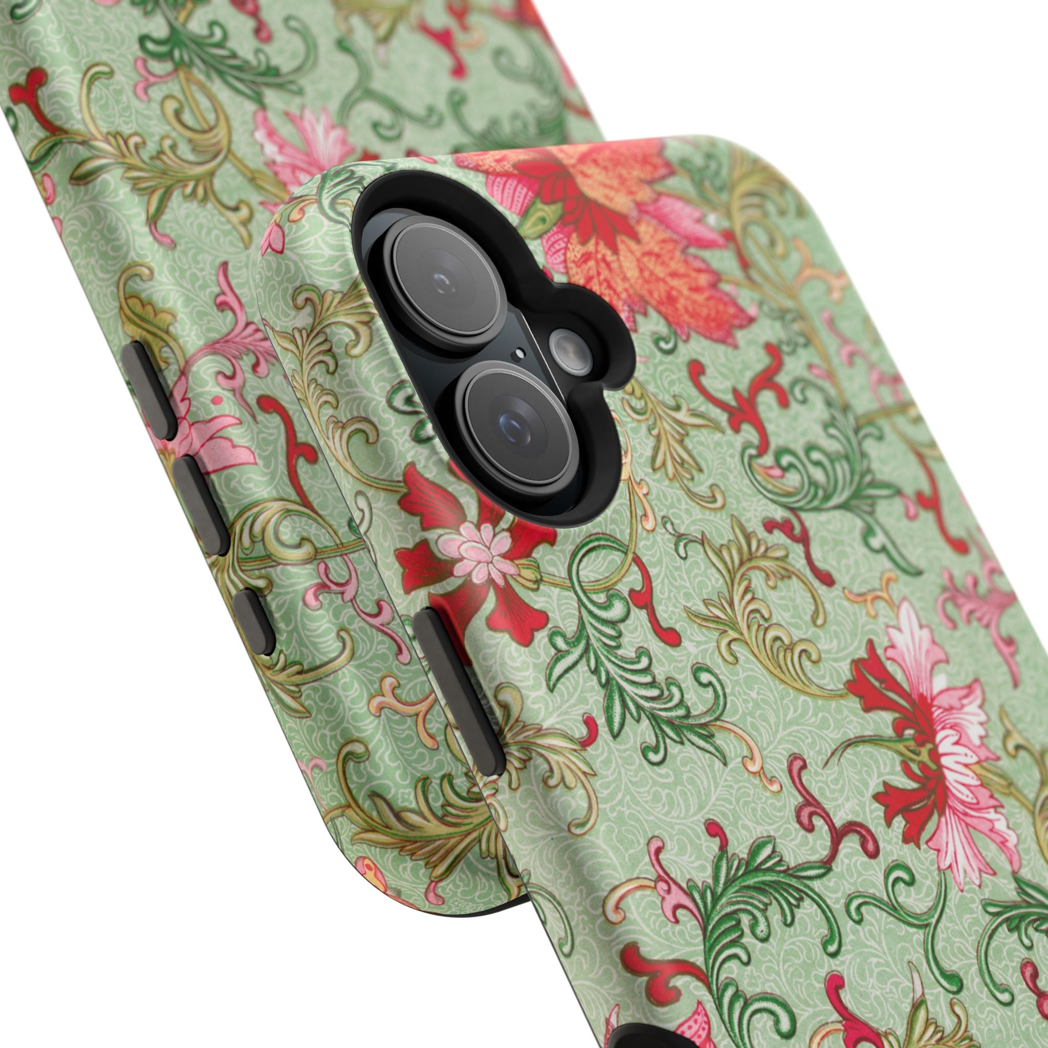 Vintage iPhone Case - Magnetic Floral Cover