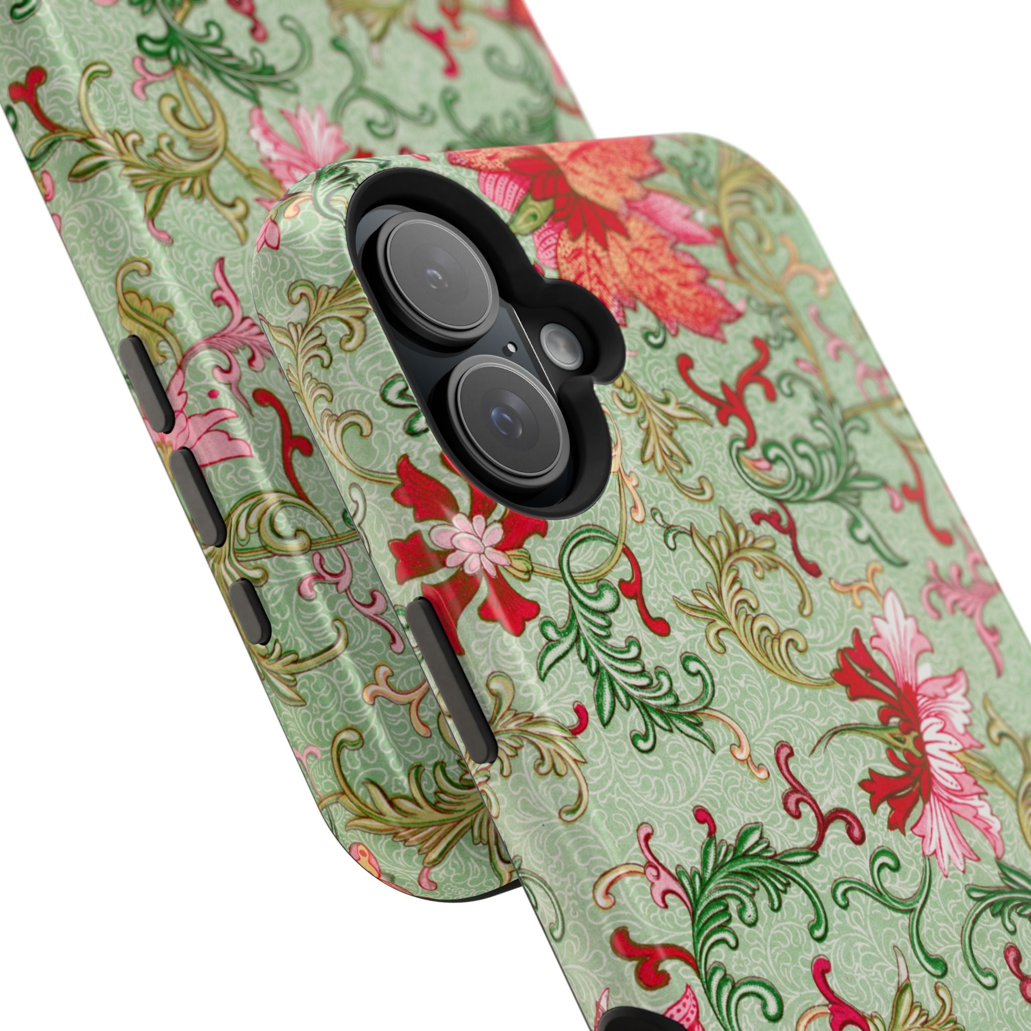 Vintage iPhone Case - Magnetic Floral Cover