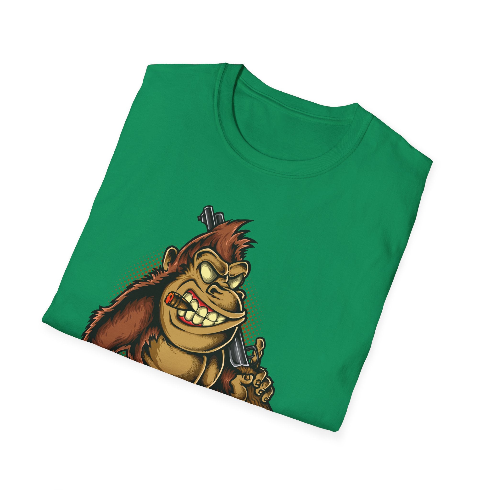 Grunge Gorilla Tee - Cartoon Weapon Shirt