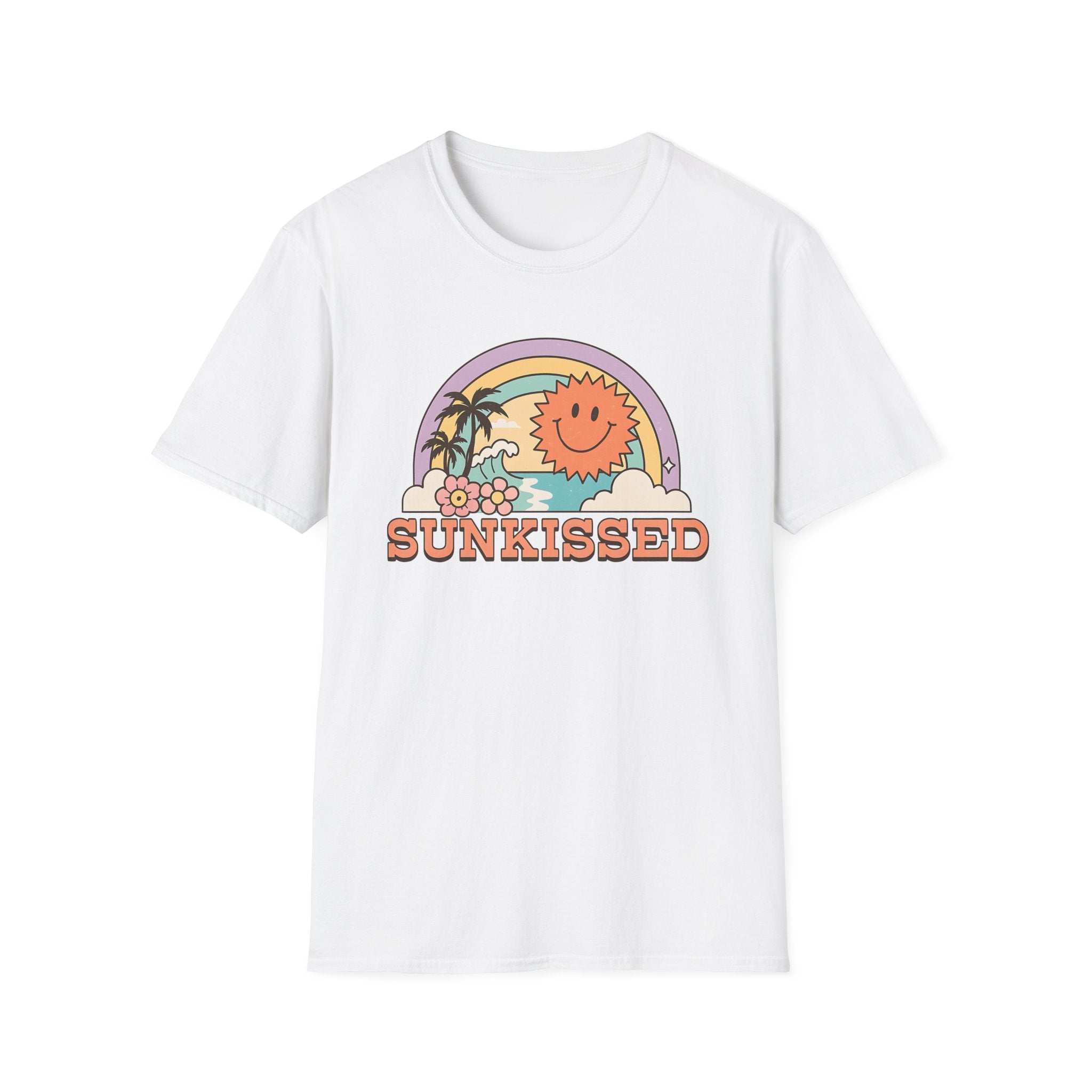 Sunkissed Retro Tee - Tropical Sun Shirt