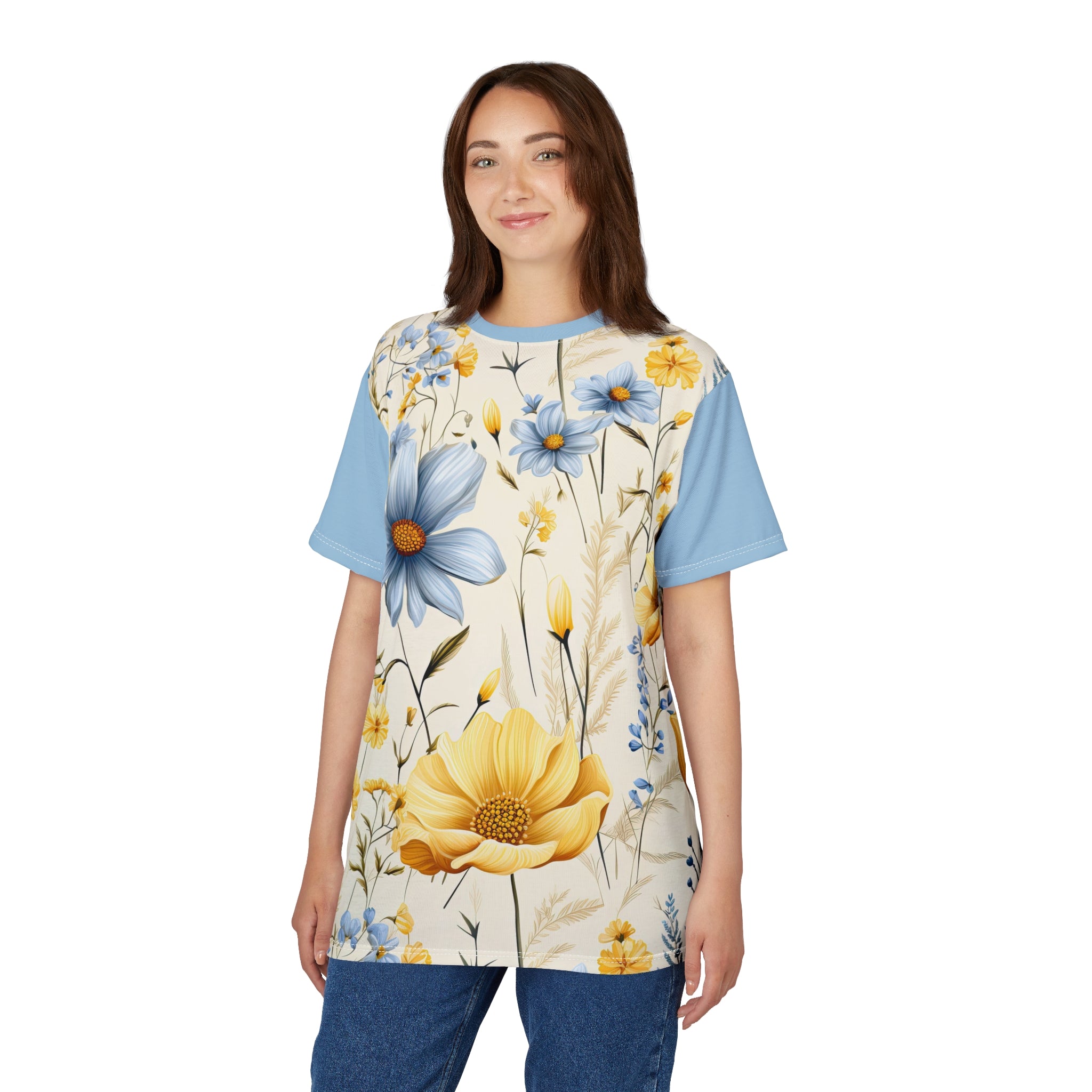Wild Florals Unisex Tee - Cut & Sew T-Shirt