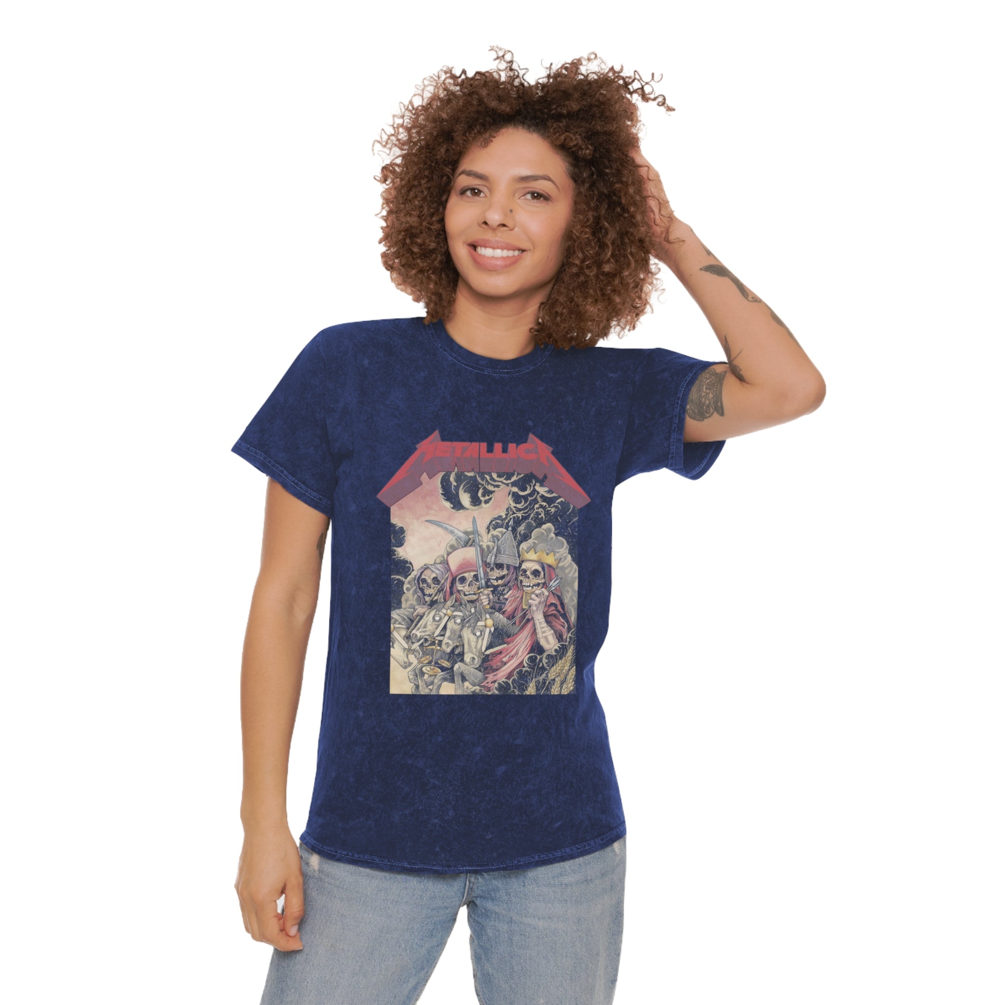 Mineral Wash T-Shirt - Metallica Vintage Tee