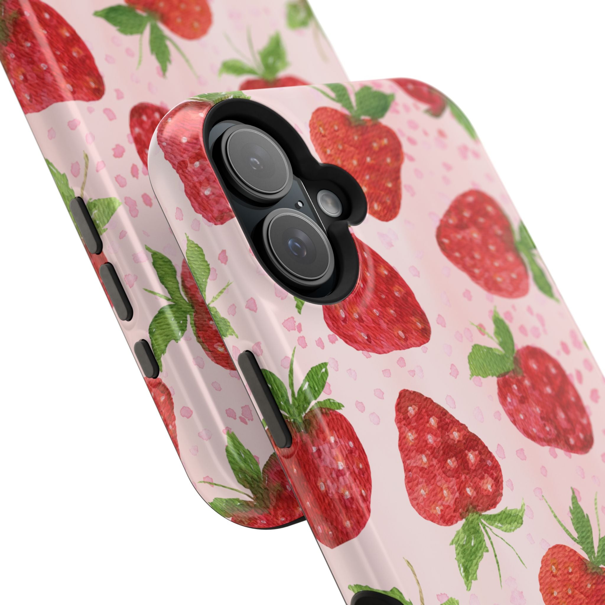 Fruit iPhone 16 Case - Strawberry Pattern Cover