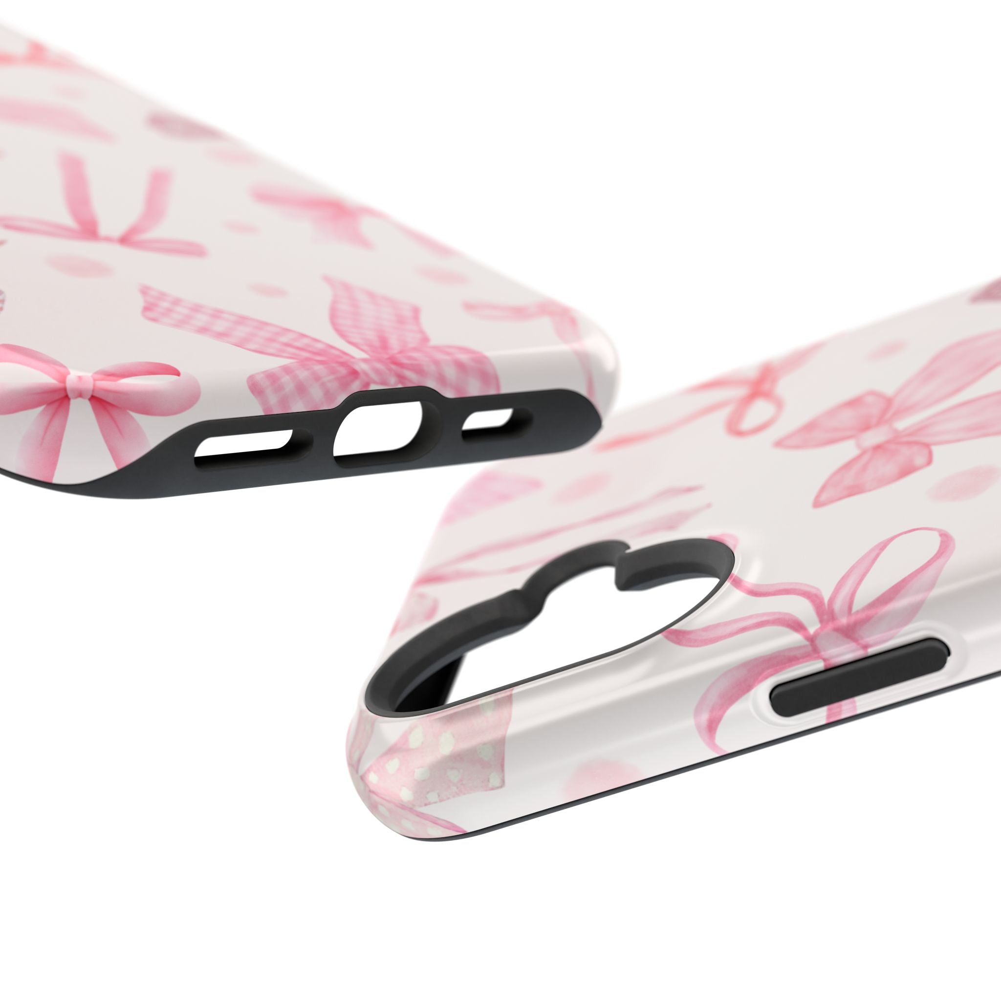Feminine iPhone Case - Pink Bow Cover