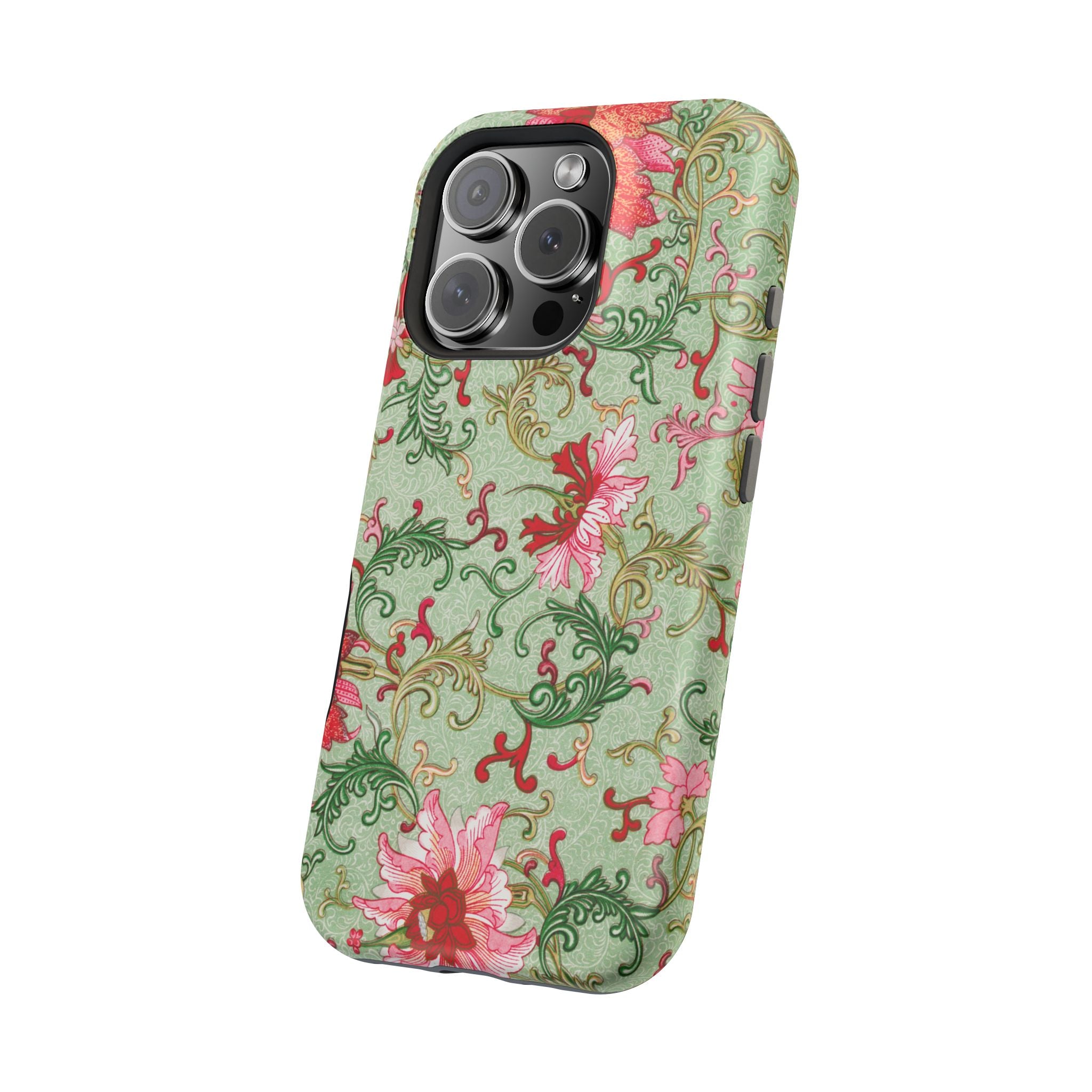 Vintage iPhone Case - Magnetic Floral Cover
