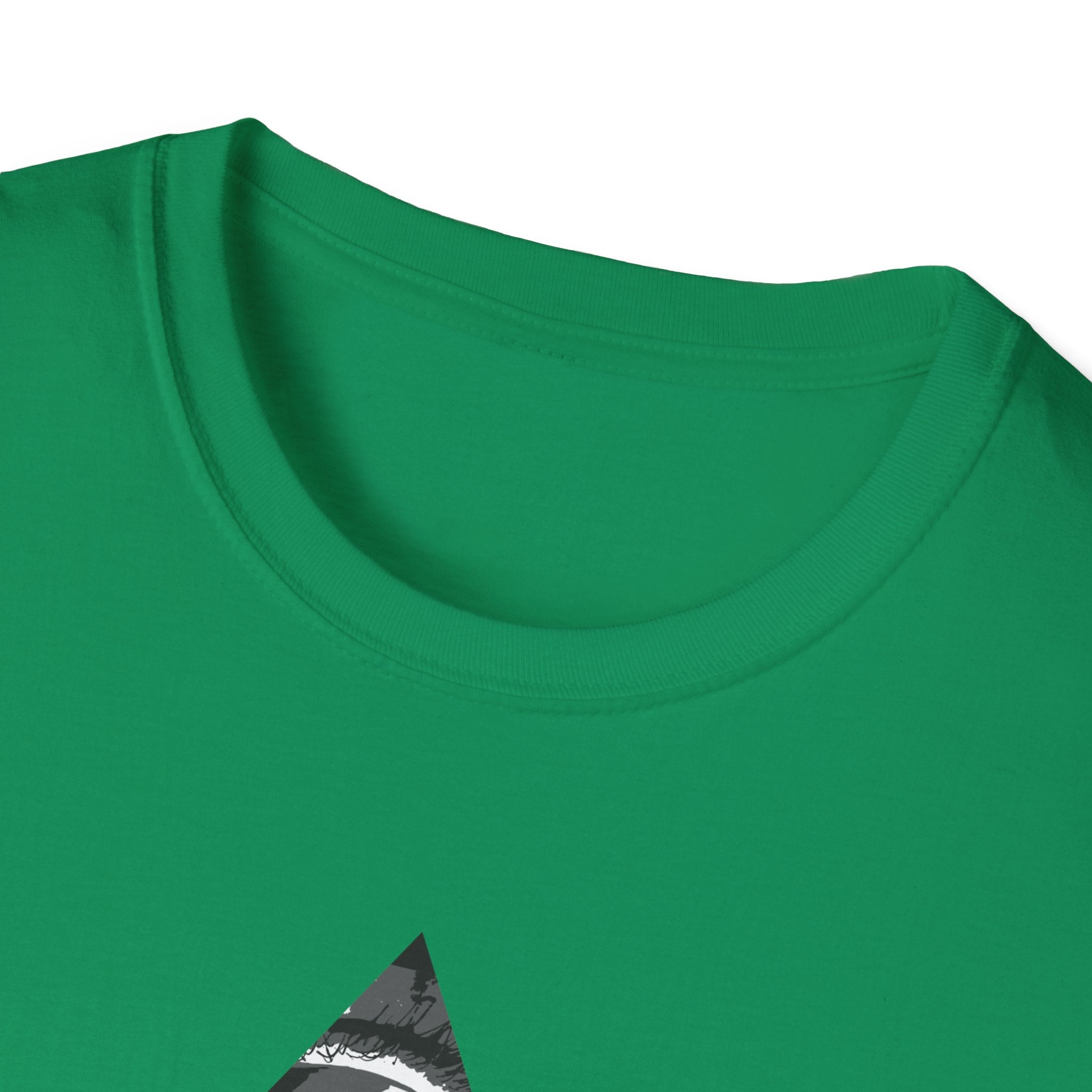 Surreal Womens Graphic Tee - Grayscale Eyes Triangle