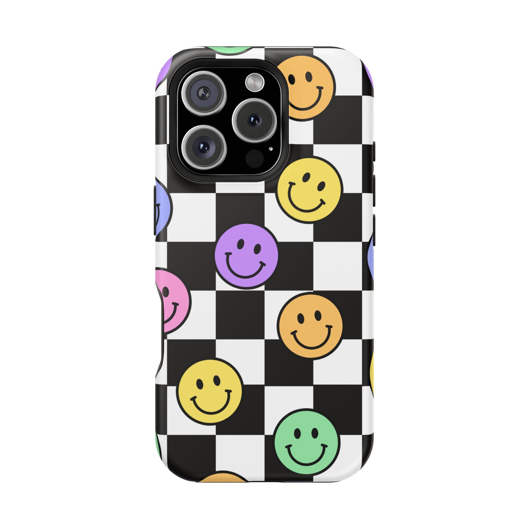 Playful Phone Case - Smiley Checkerboard