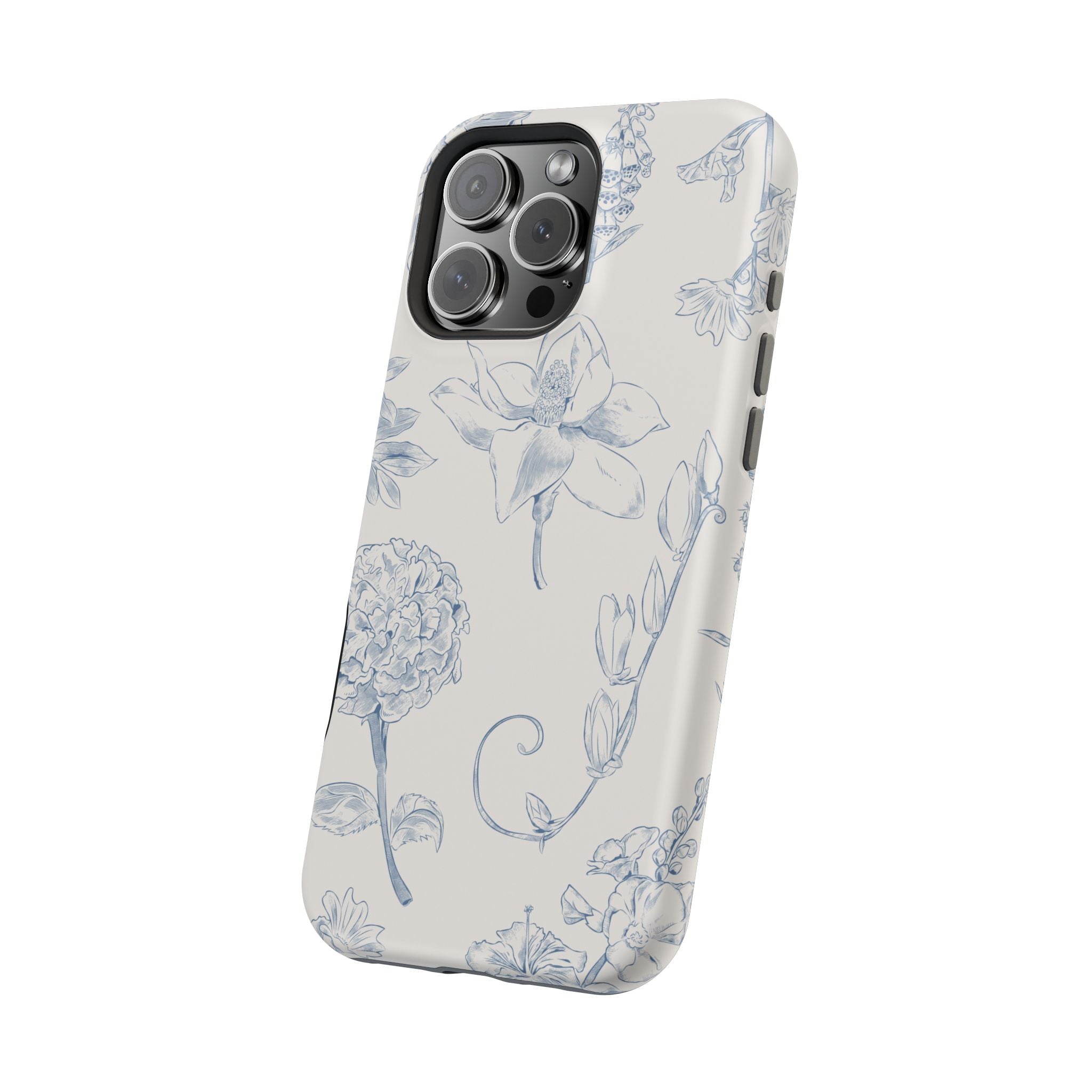Vintage iPhone Case - Magnetic Floral Cover