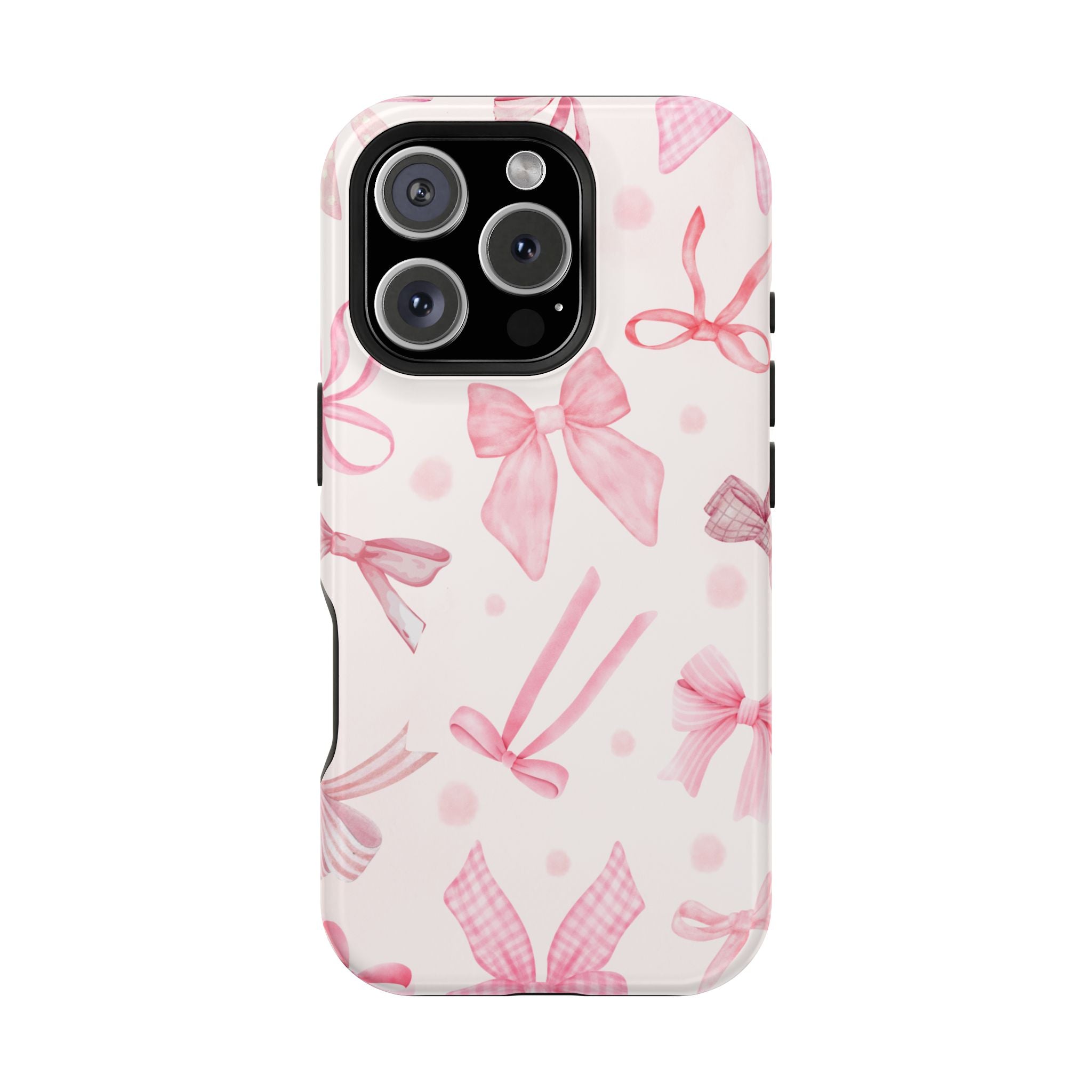 Feminine iPhone Case - Pink Bow Cover