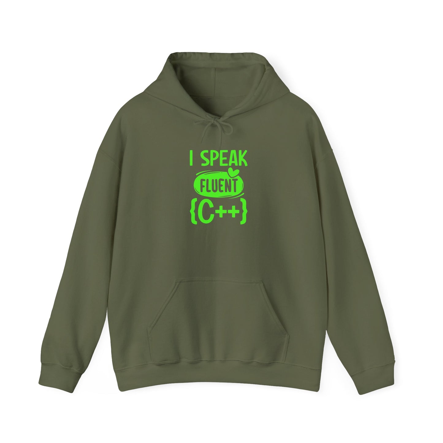 I Speak Fluent C++ Hoodie - Funny Programmer Sweatshirt for Computer Science