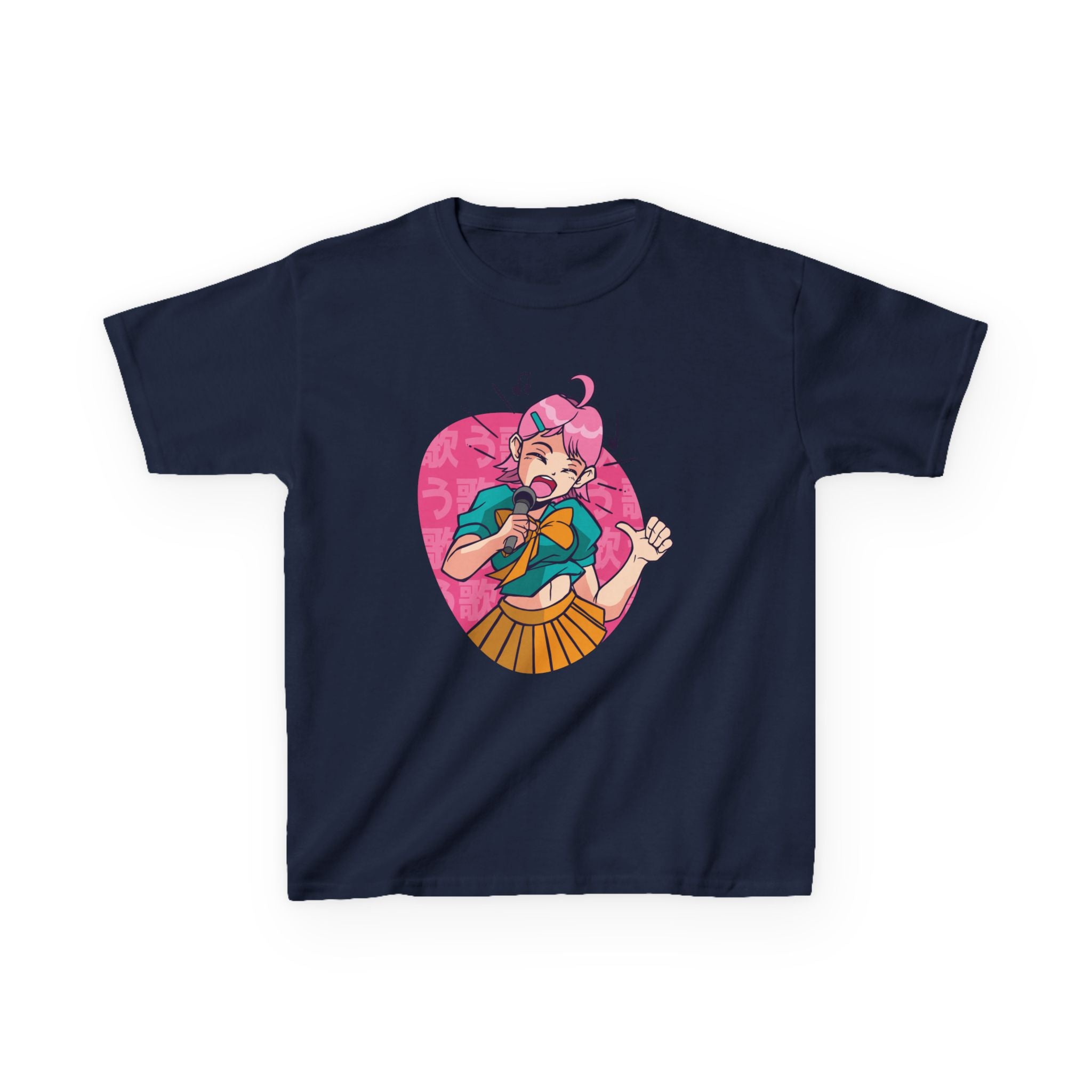 Anime Kids Shirt - Singing Girl Tee