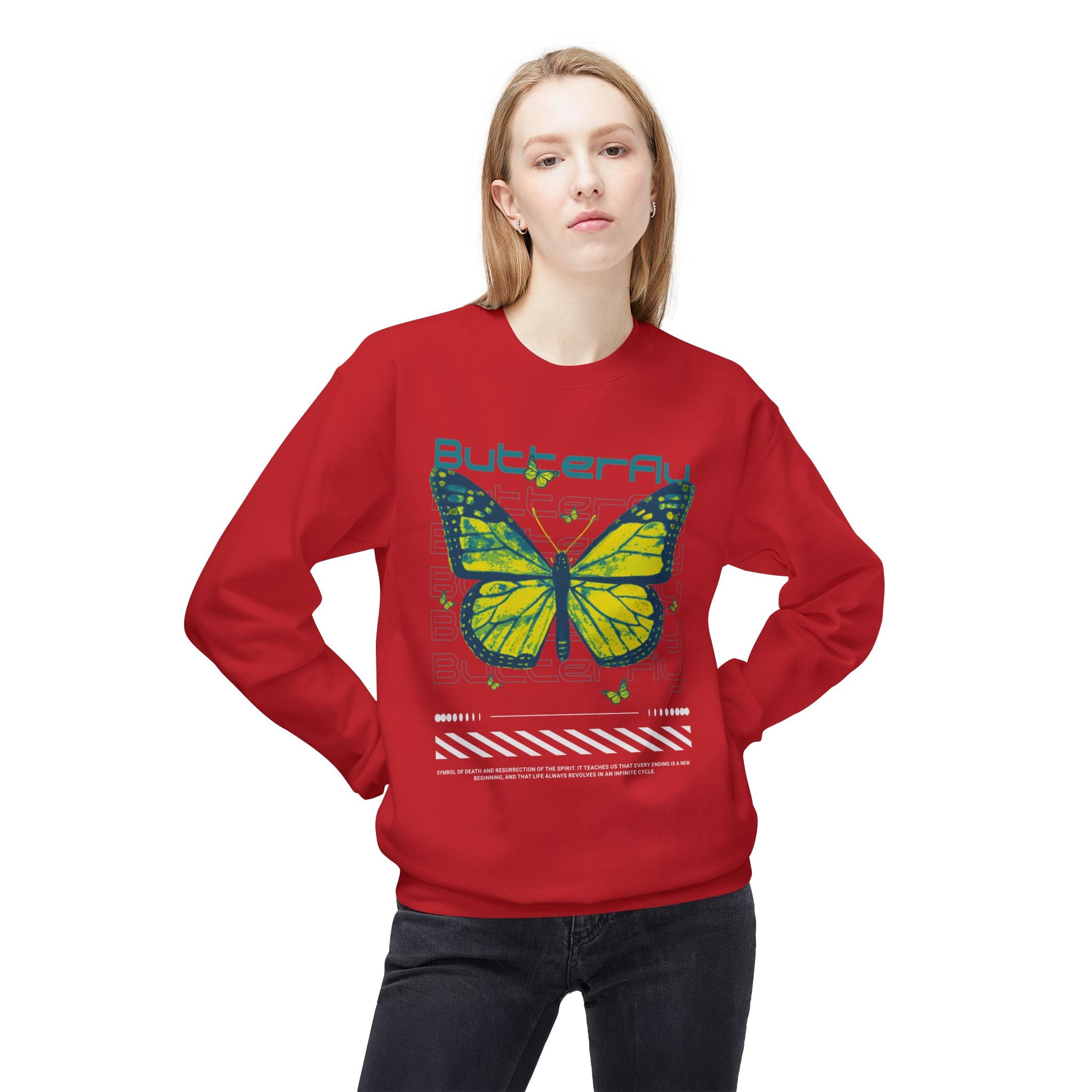 Butterfly Crewneck - Natural Sweatshirt