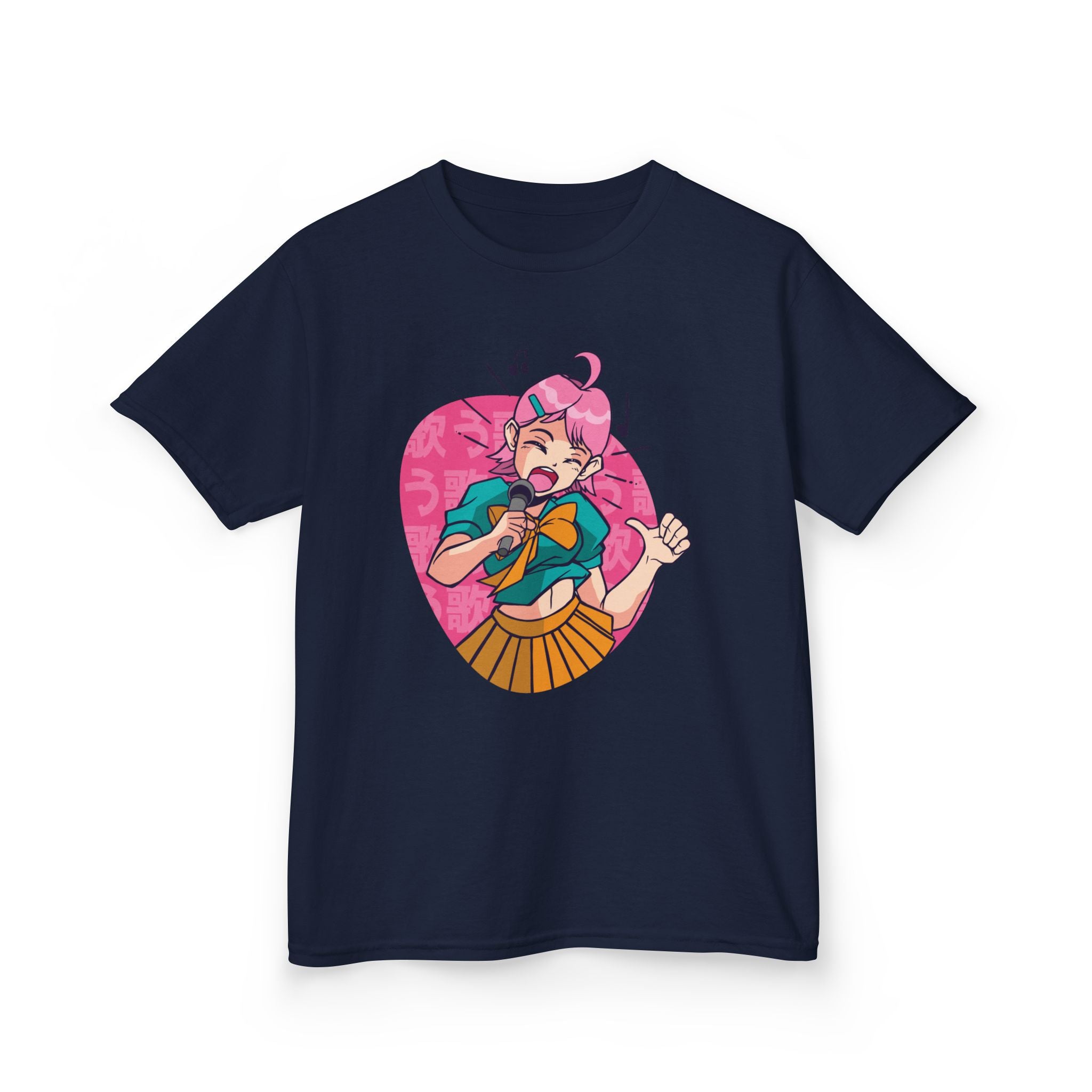 Anime Kids Shirt - Singing Girl Tee