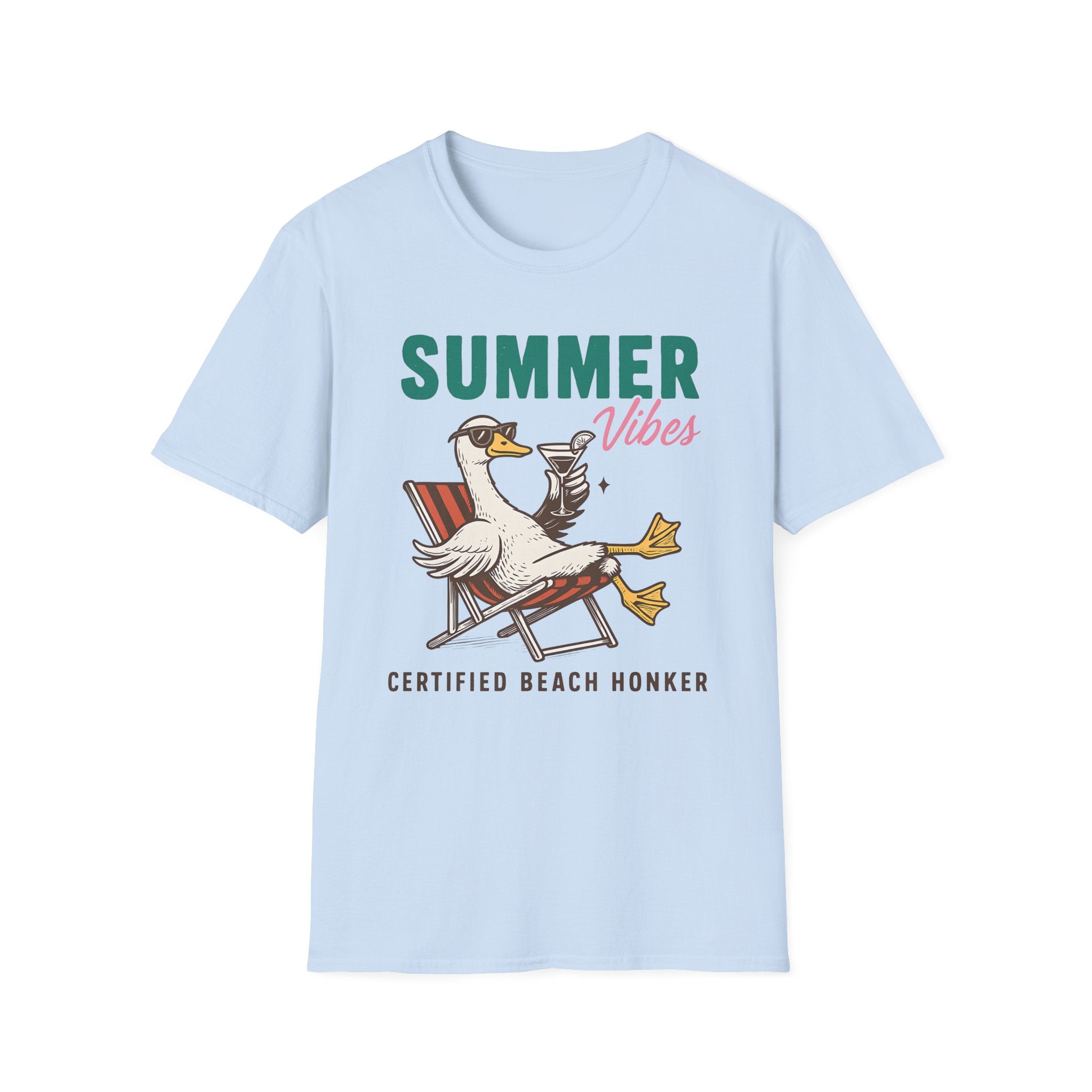 Playful Duck T-Shirt - Summer Beach Shirt