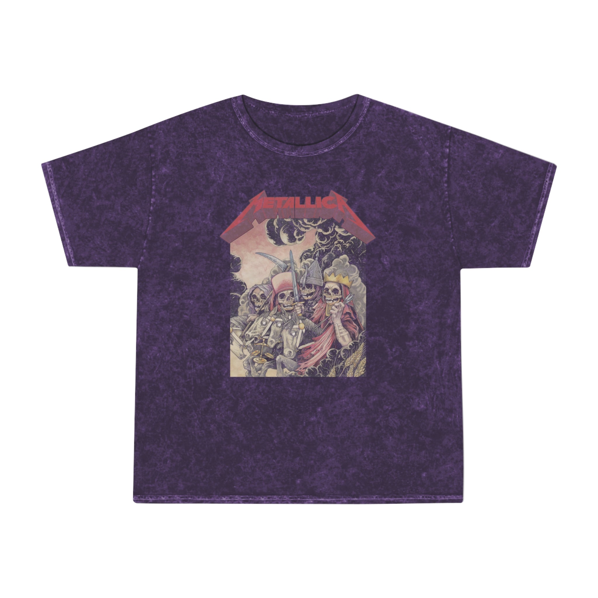 Mineral Wash T-Shirt - Metallica Vintage Tee